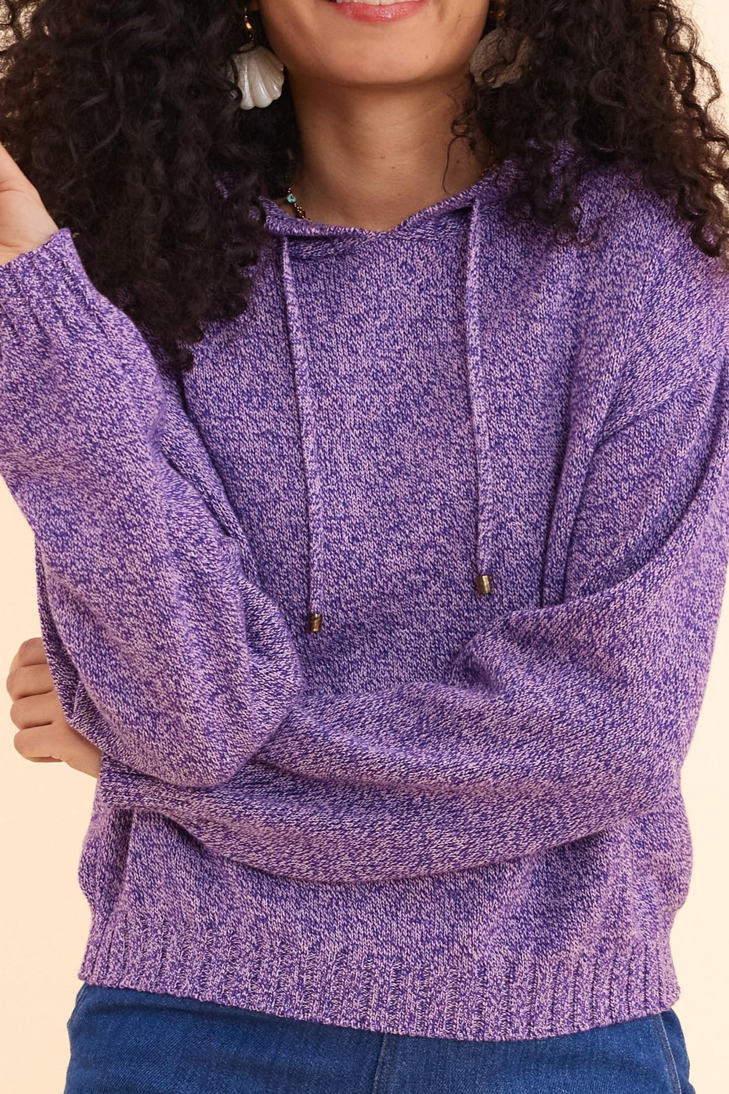 HOODED SWEATER IN PARMA KNIT FABRIC PARMA 6