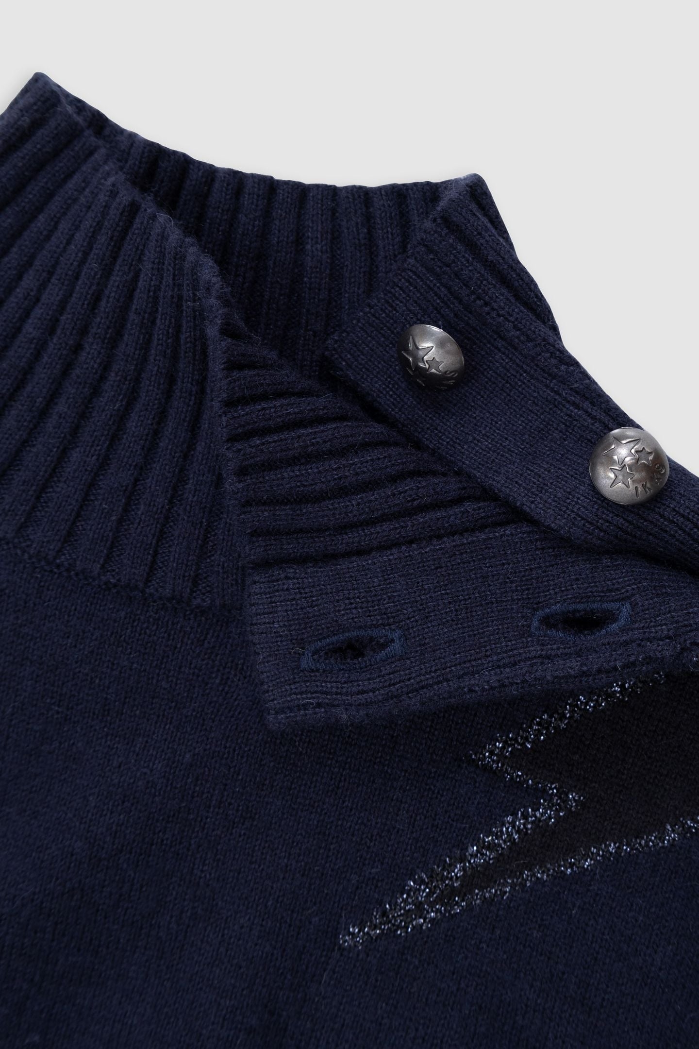 GIRL'S INTARSIA STARS NAVY KNIT SWEATER 3