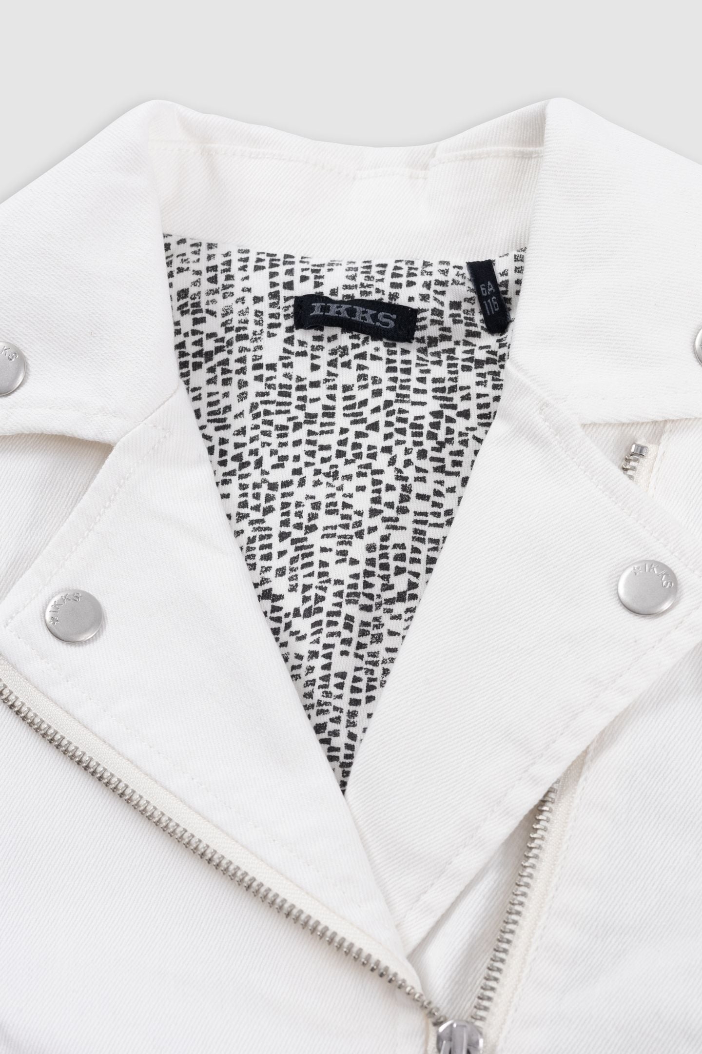 ECRU DENIM BIKER JACKET 3