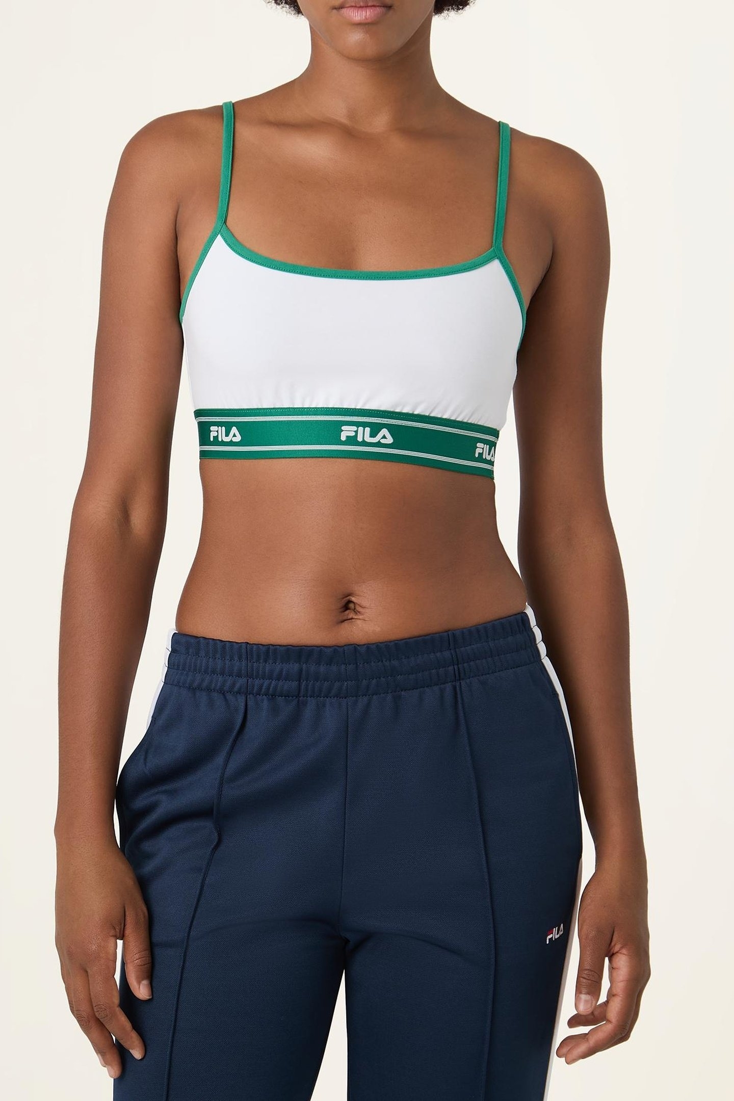 CANDELO TAPED SPAGHETTI BRA TOP BRIGHT WHITE 1