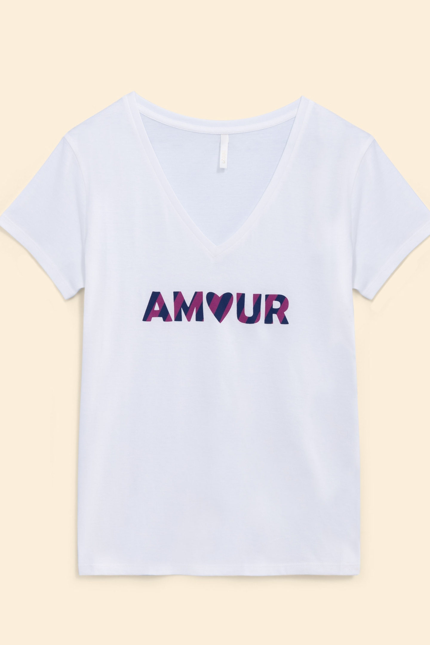 WHITE SHORT-SLEEVED T-SHIRT WITH STRIPED SLOGAN OFF-WHITE 5