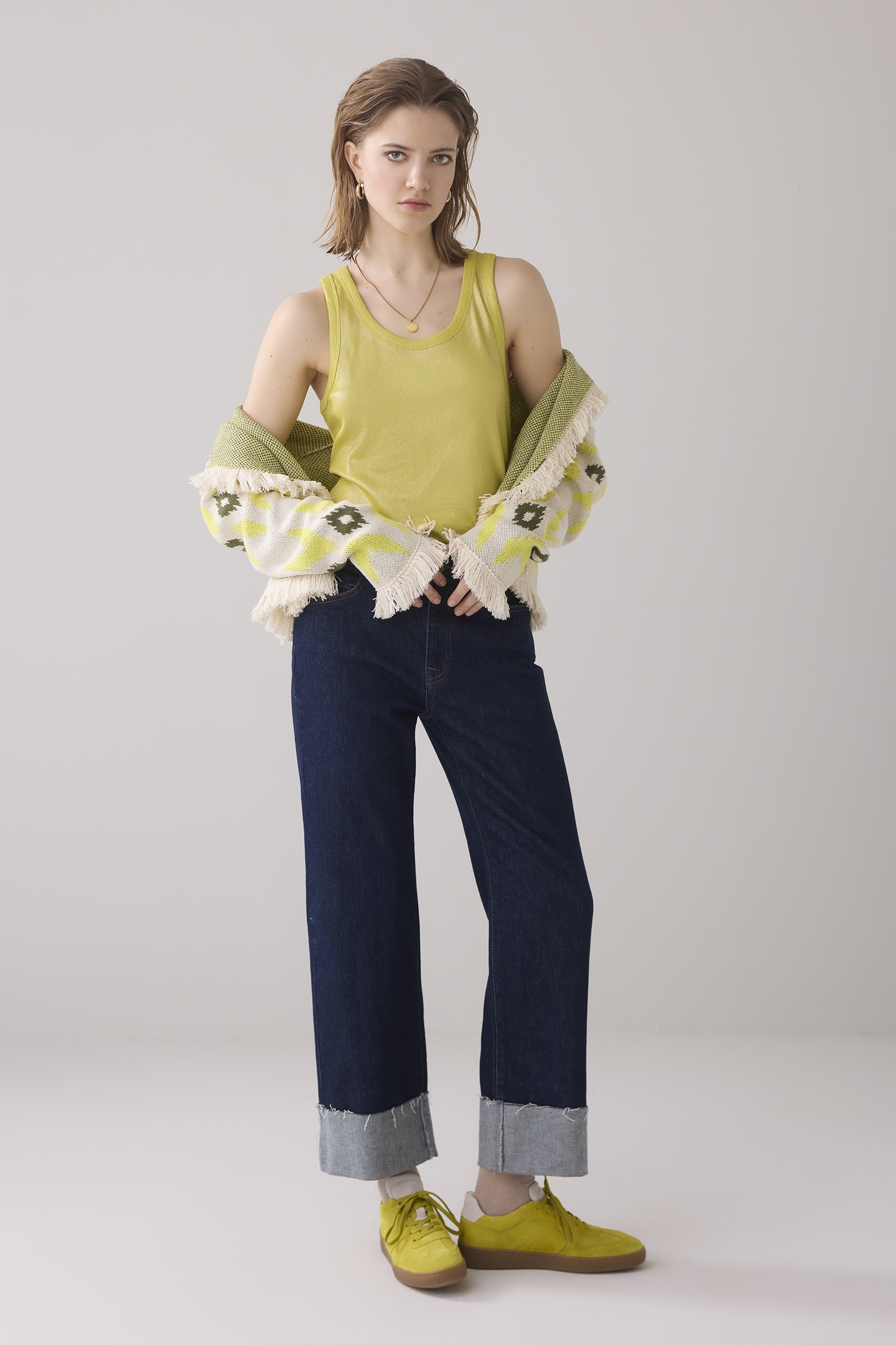 RIB TANKTOP COTTON RIB MIMOSA YELLOW 2