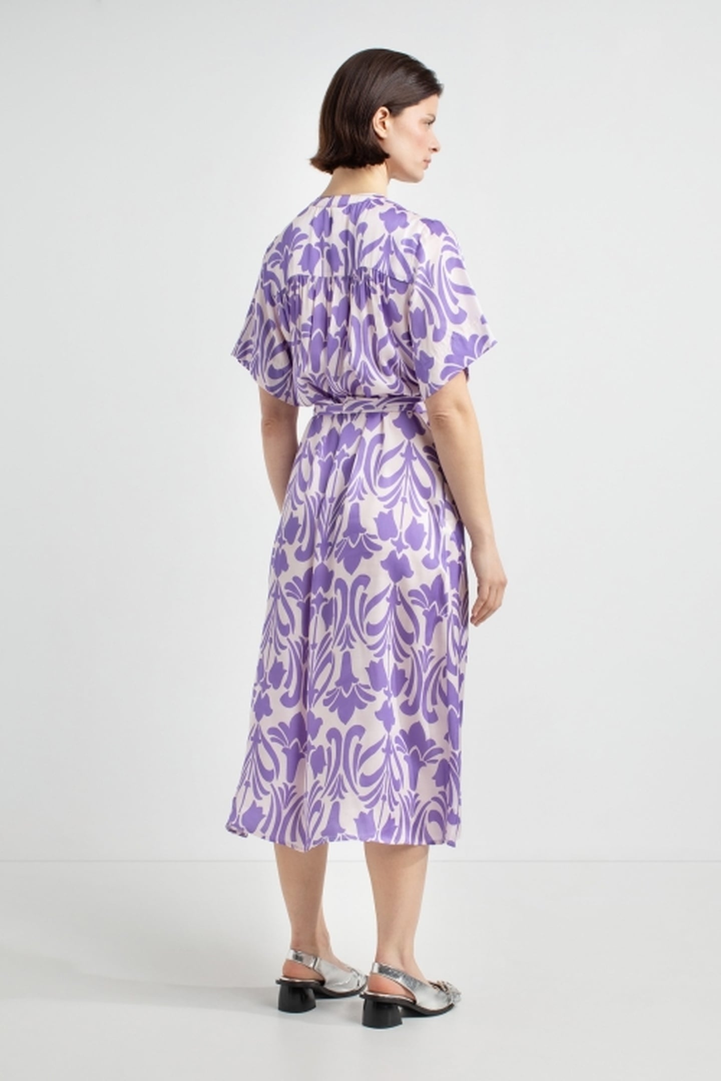 JOELLE DRESS PURPLE PRINT 2
