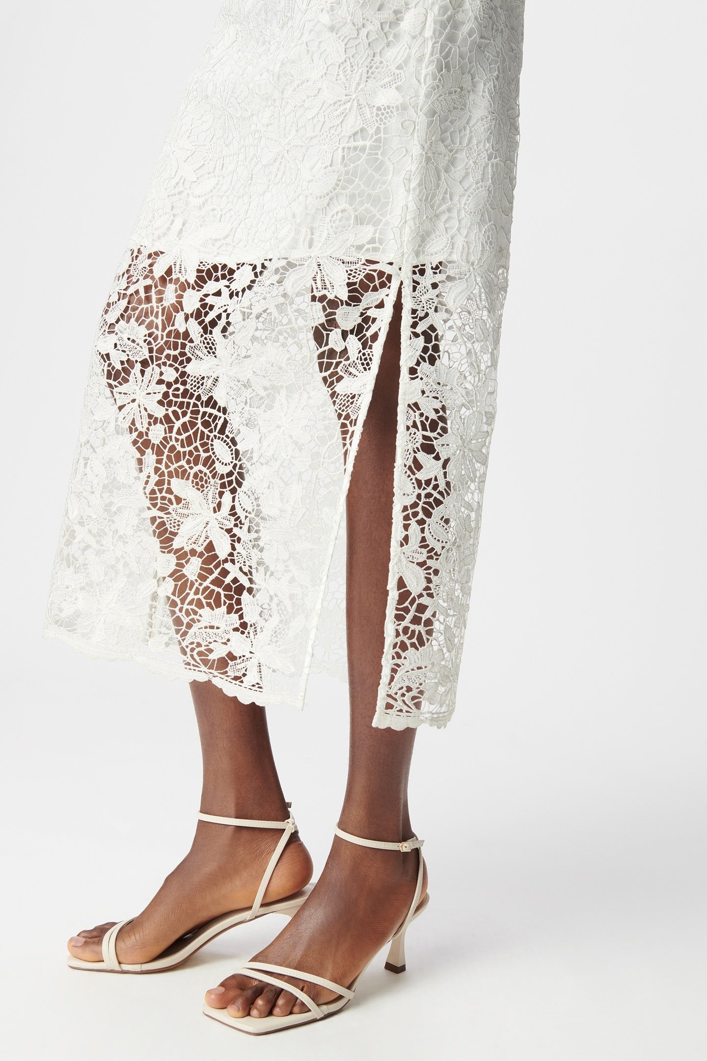 ALL-LACE WHITE MIDI SKIRT 6