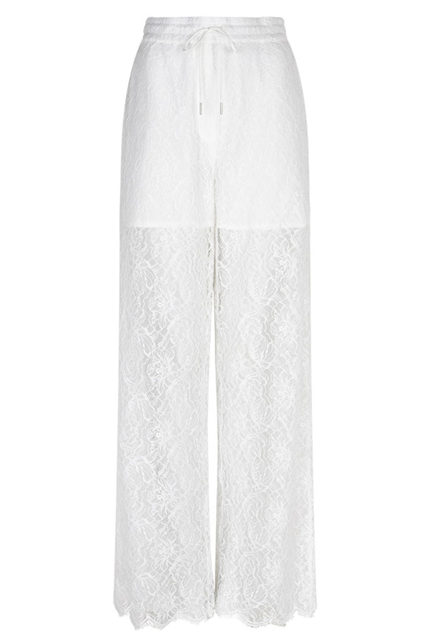 SHILOH STRAIGHT LEG LACE PANTS MILK WHITE 3