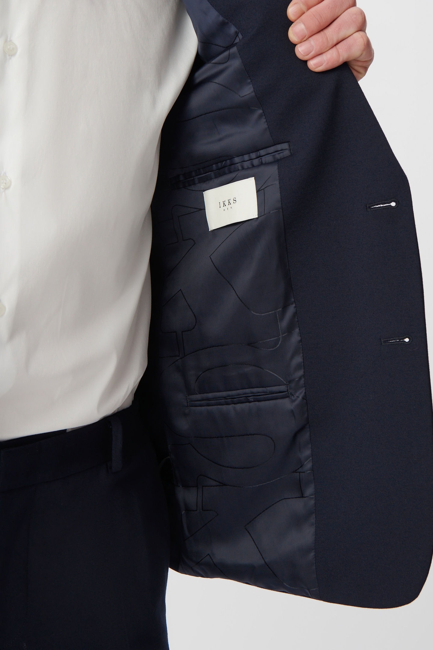 NAVY MILANO KNIT LOOSE SUIT JACKET 6