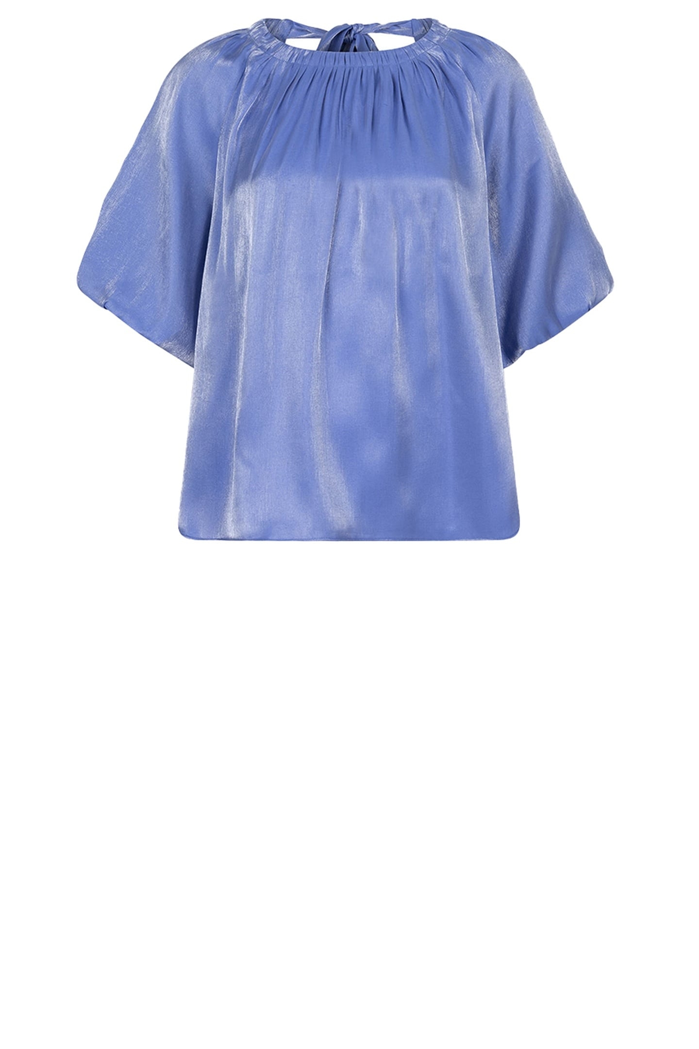 SIMO SHIMMER BACK DETAIL TOP CORNFLOWER BLUE 5
