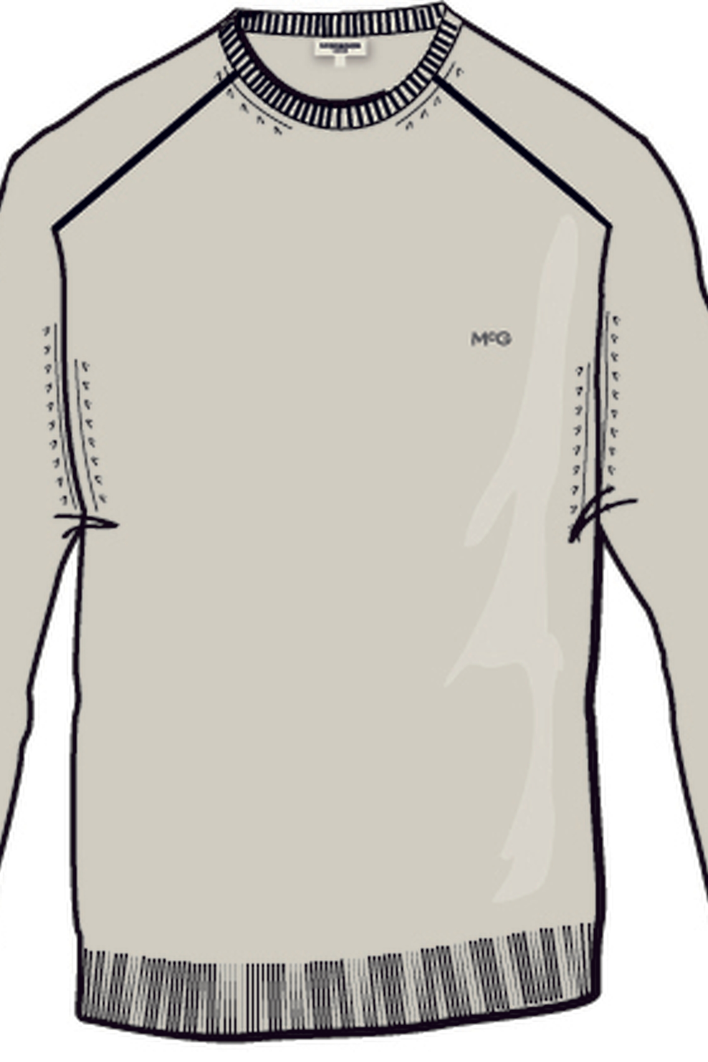 C-NECK SWEATER OFF WHITE 3