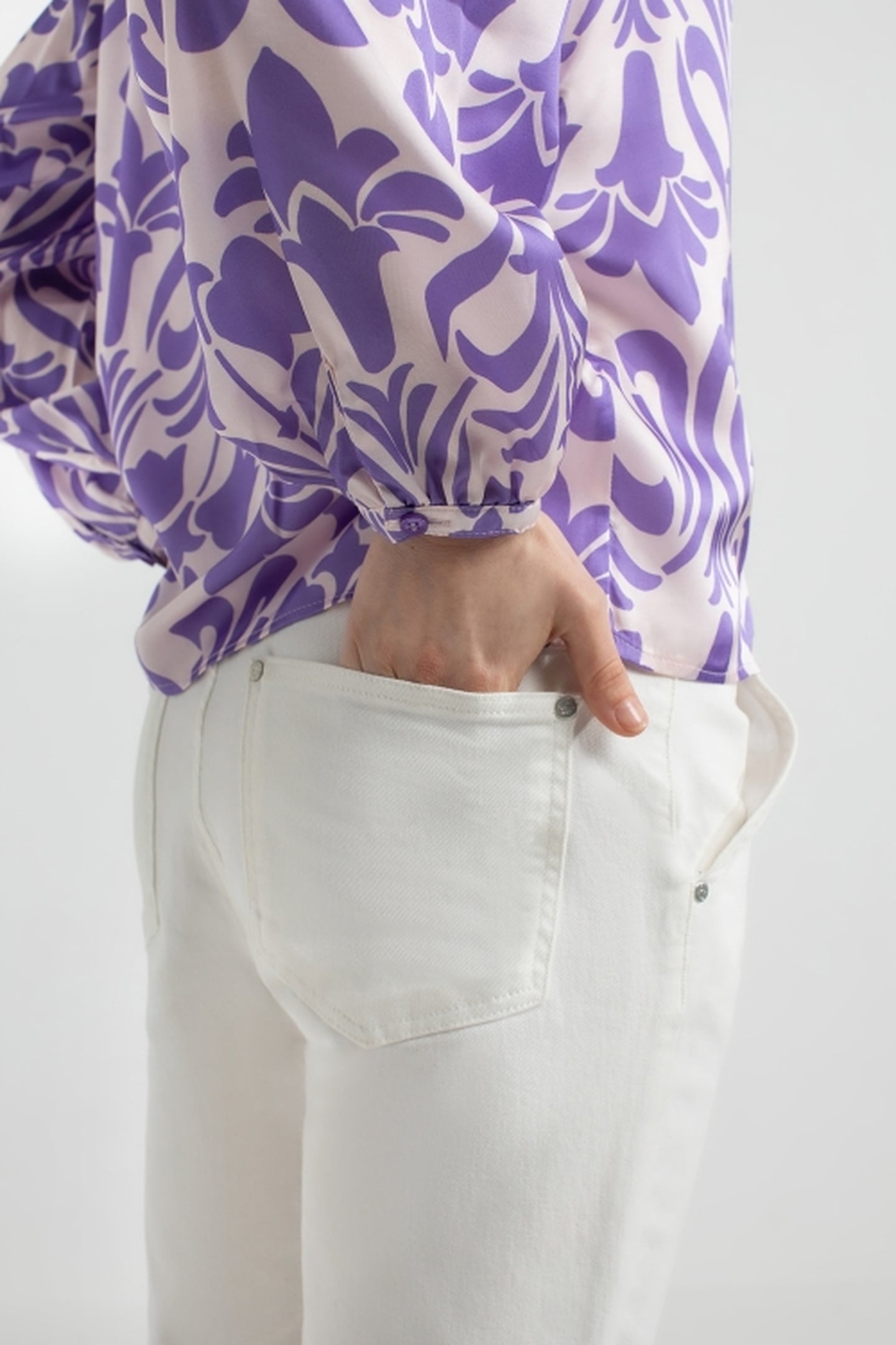 JILLIAN BLOUSE PURPLE PRINT 4