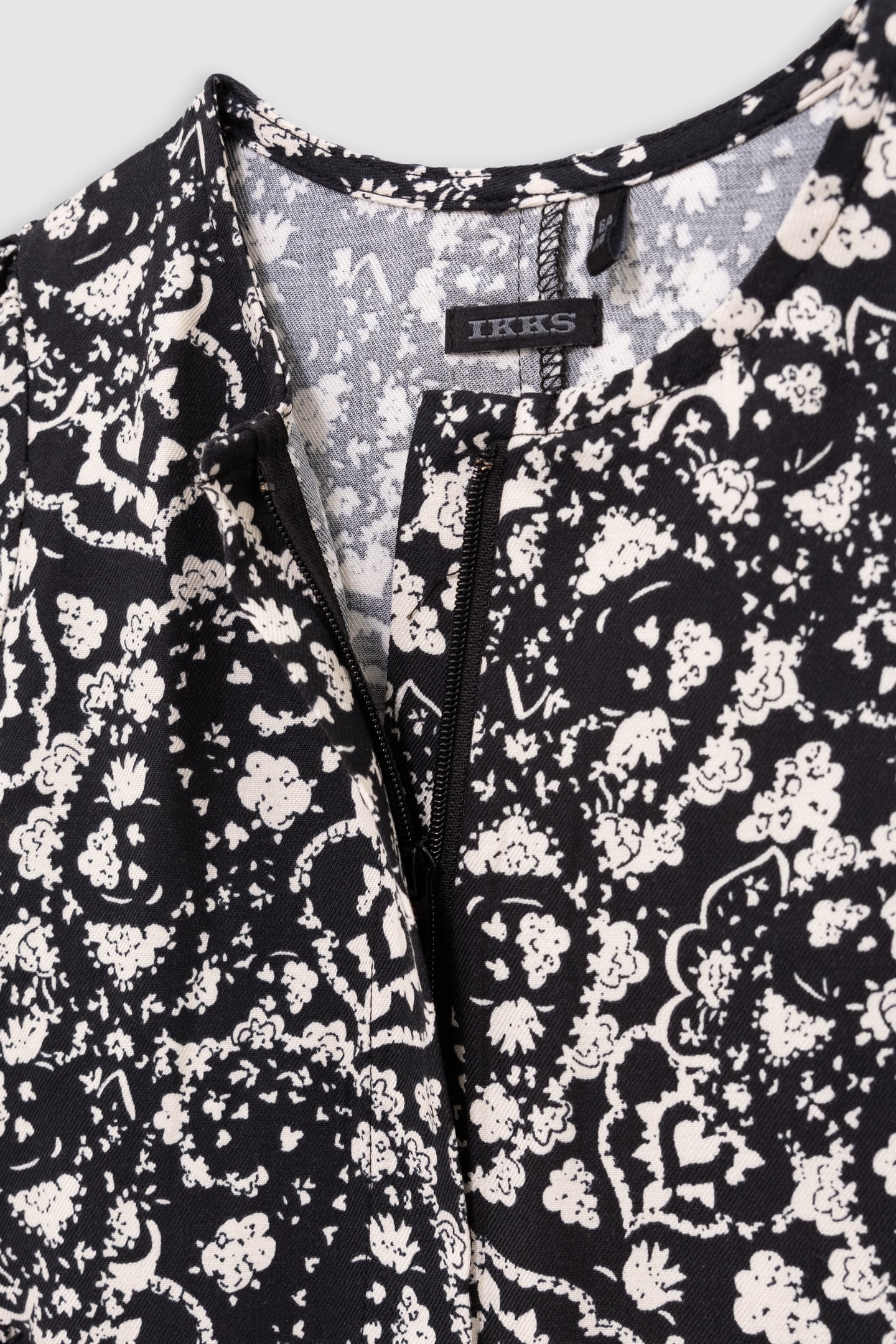 GIRL'S 2-IN-1 BLACK ROCK FLORAL DRESS AND SOFT GILET 7