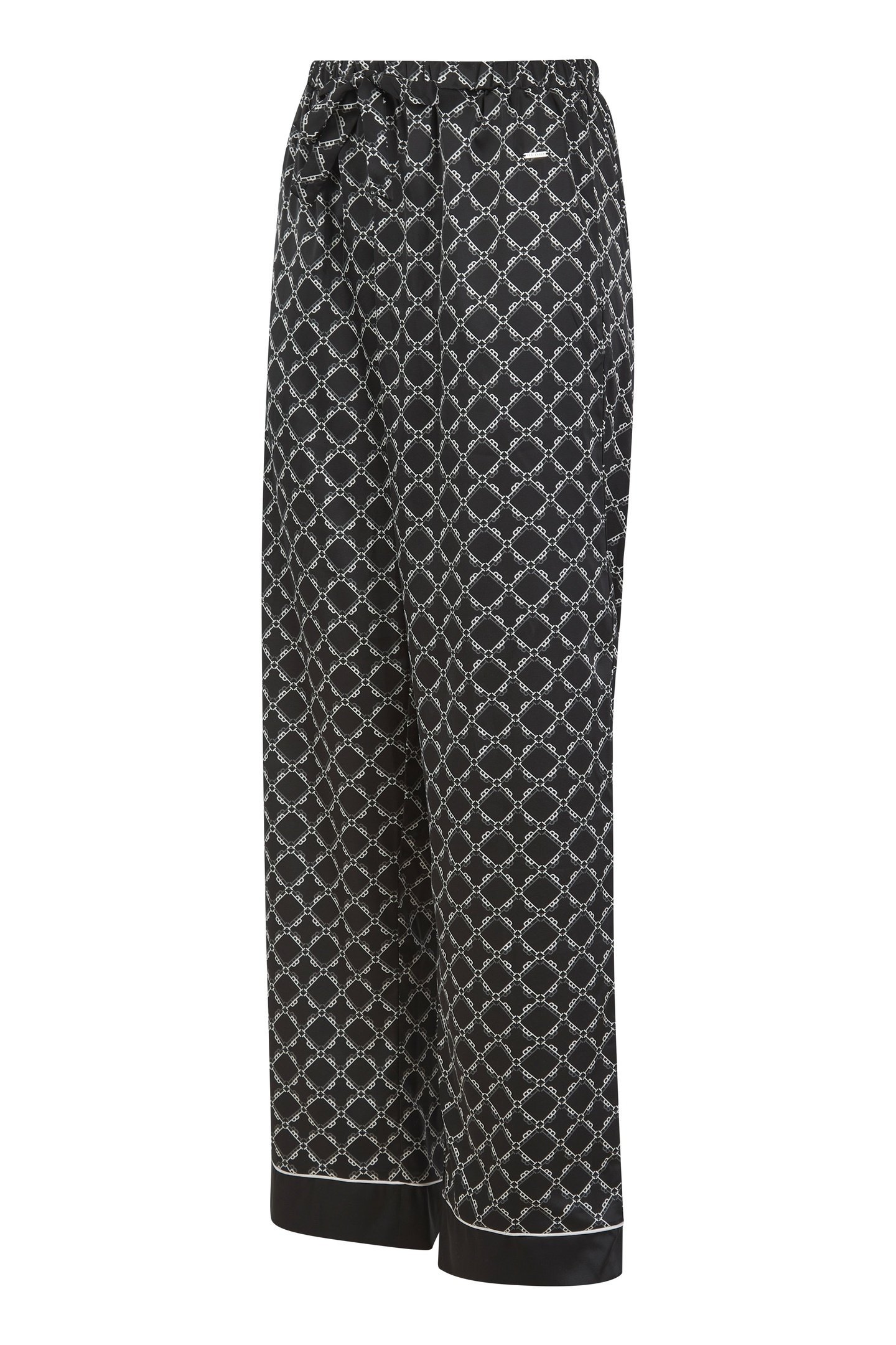 TILLY LONG MONOGRAM PRINTED PYJAMA SET JET BLACK PRINT 4