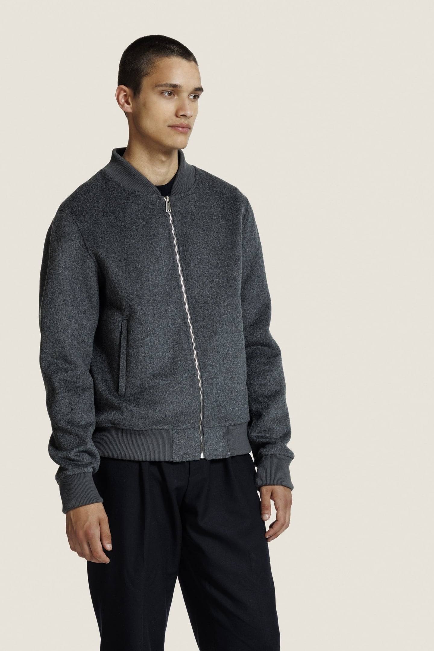 MICK JACKET D GREY MELANGE 1