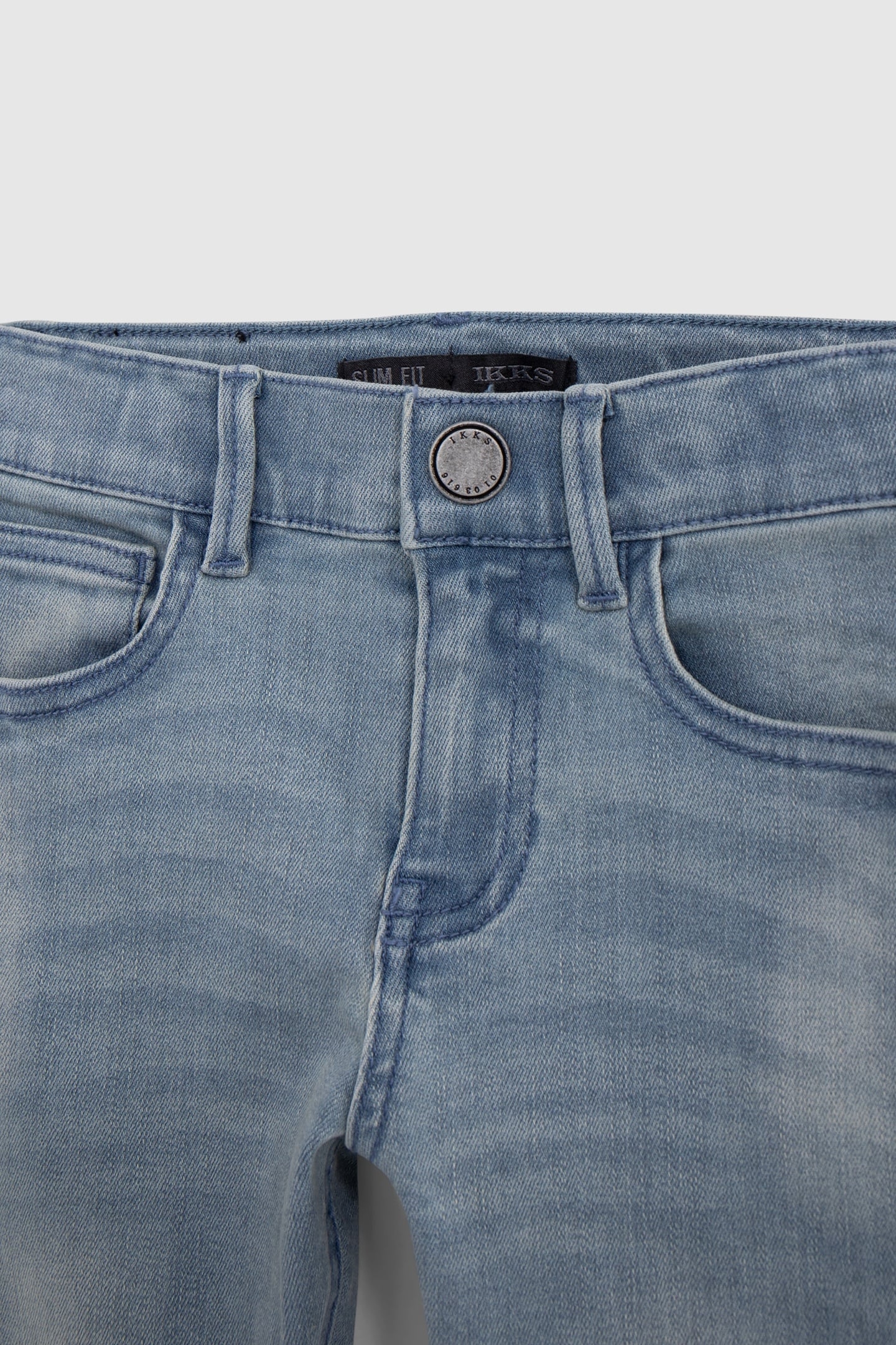 BOY'S BLUE SLIM JEANS WITH WEAR 3