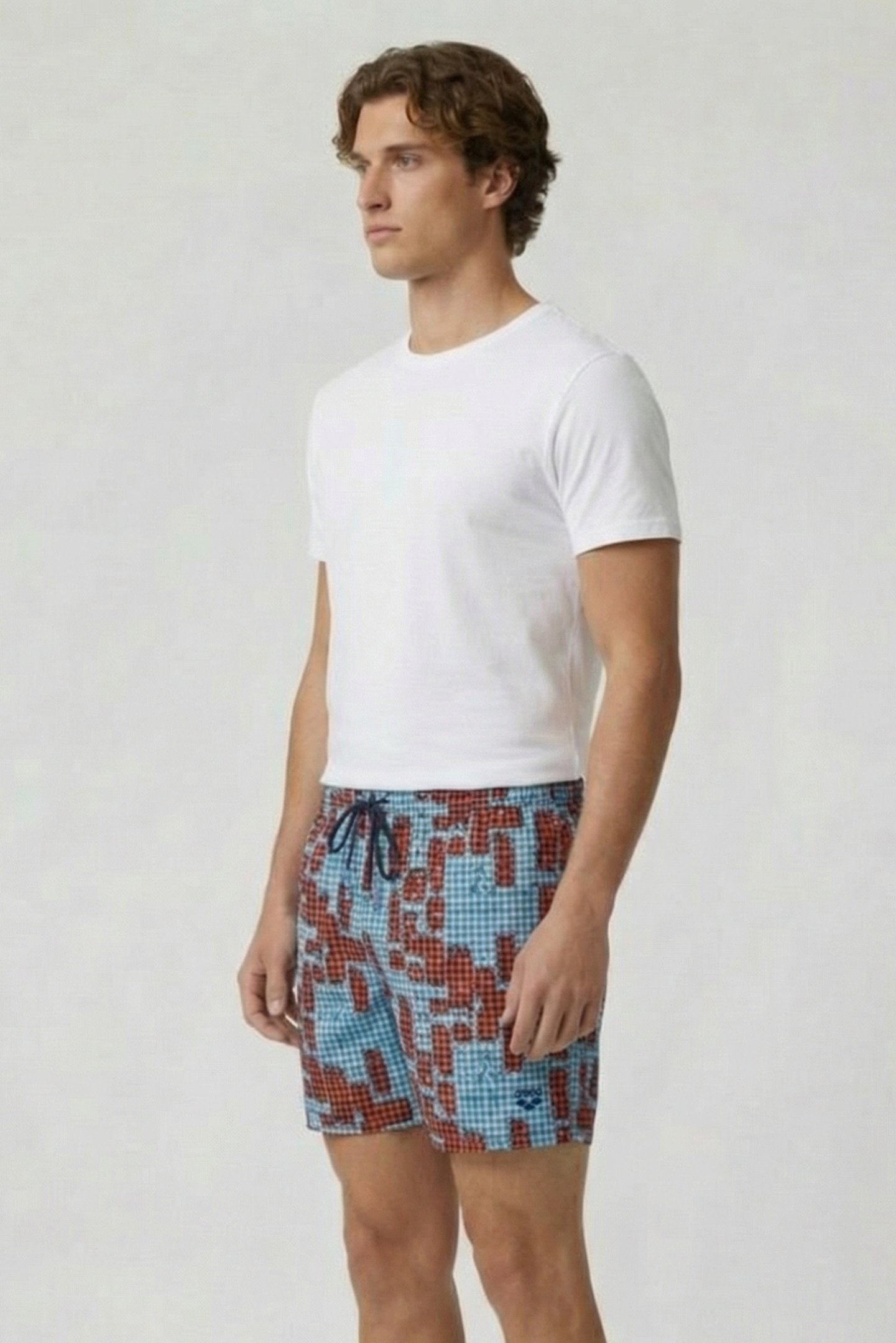 MEN'S BEACH BOXER ALLOVER RED MULTI 3