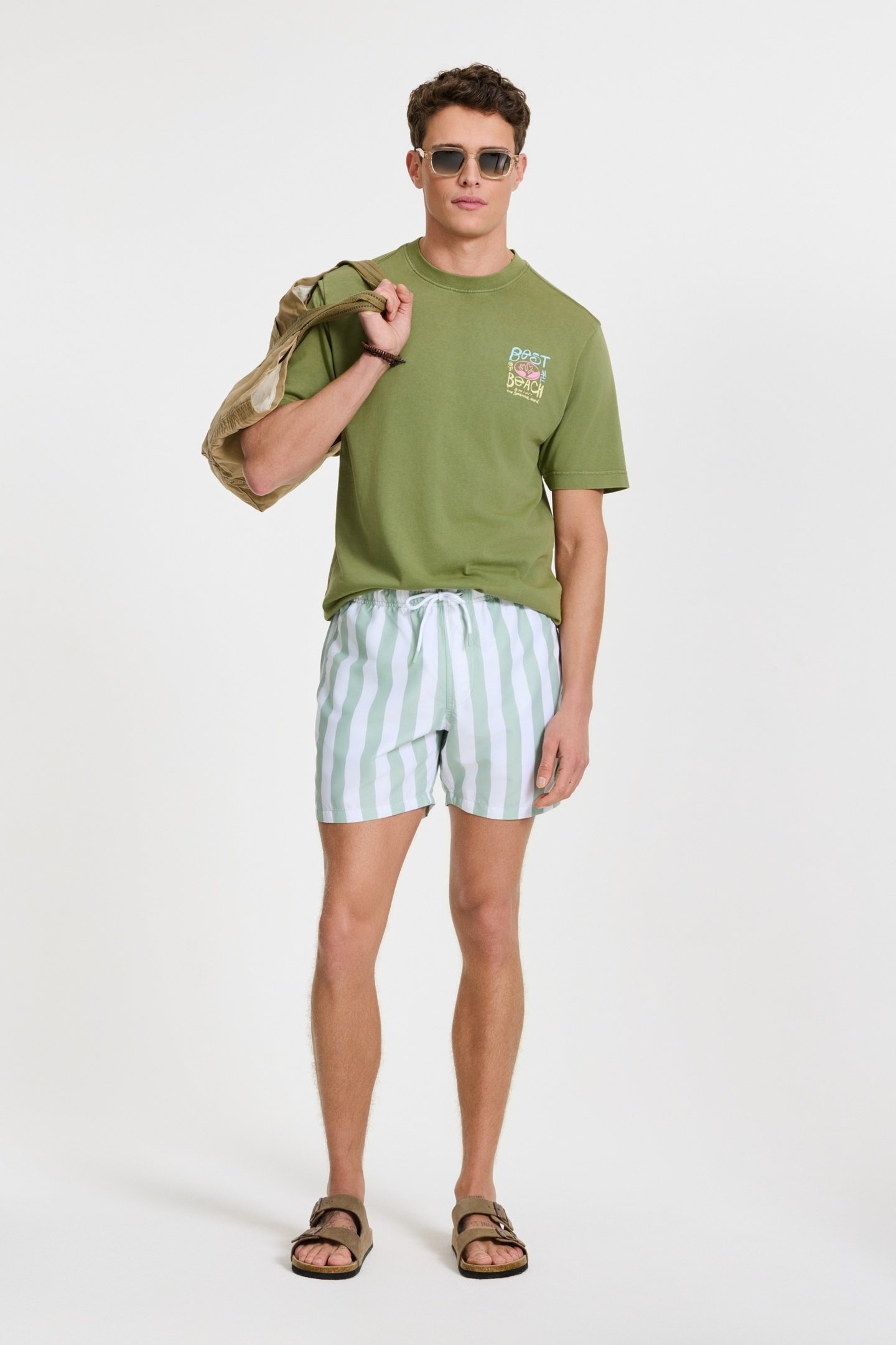 FINN RELAXED T-SHIRT BEST OF THE BEACH GREEN FERN 4