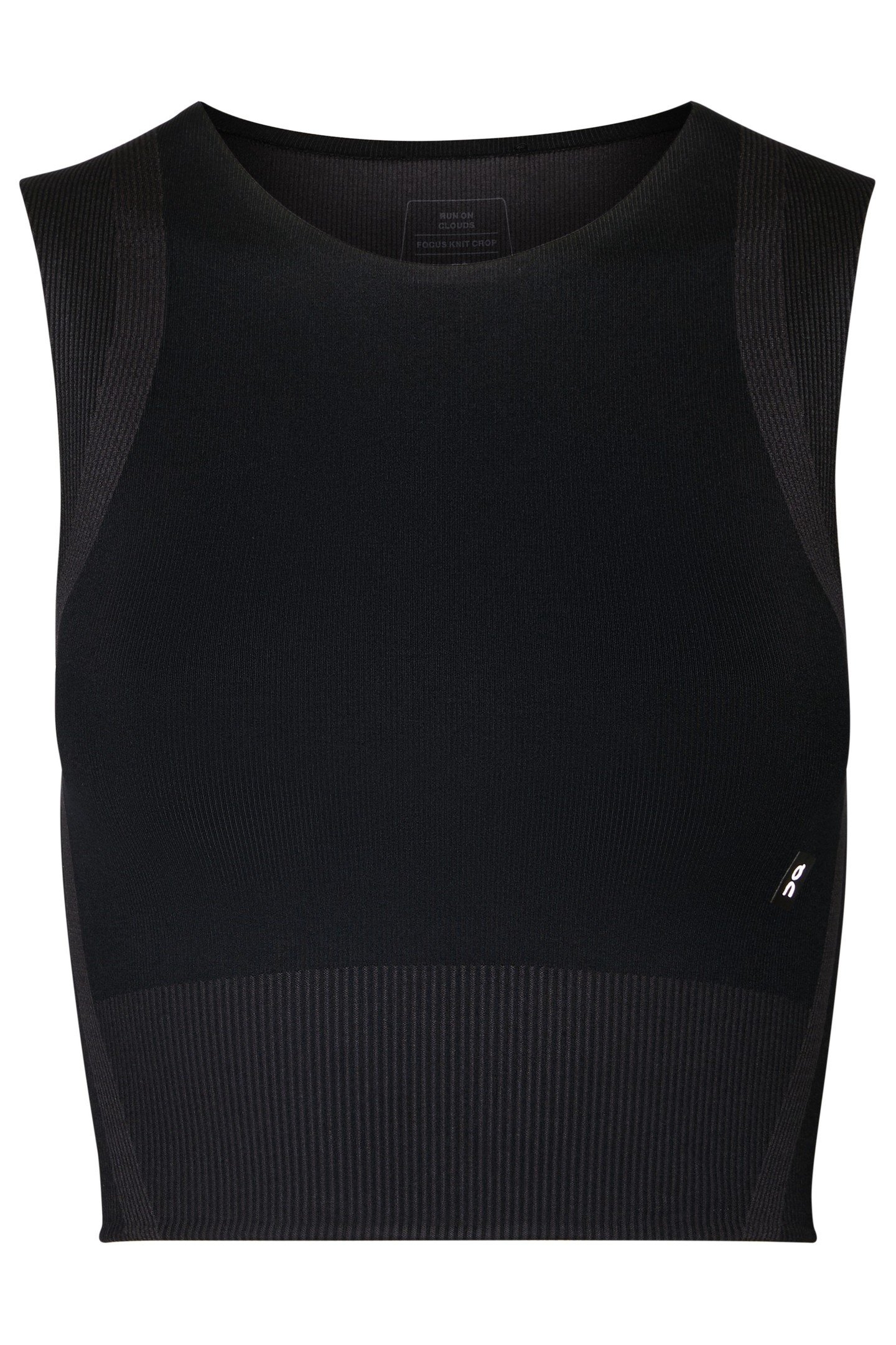 STUDIO KNIT CROP 1 W BLACK | ECLIPSE 7