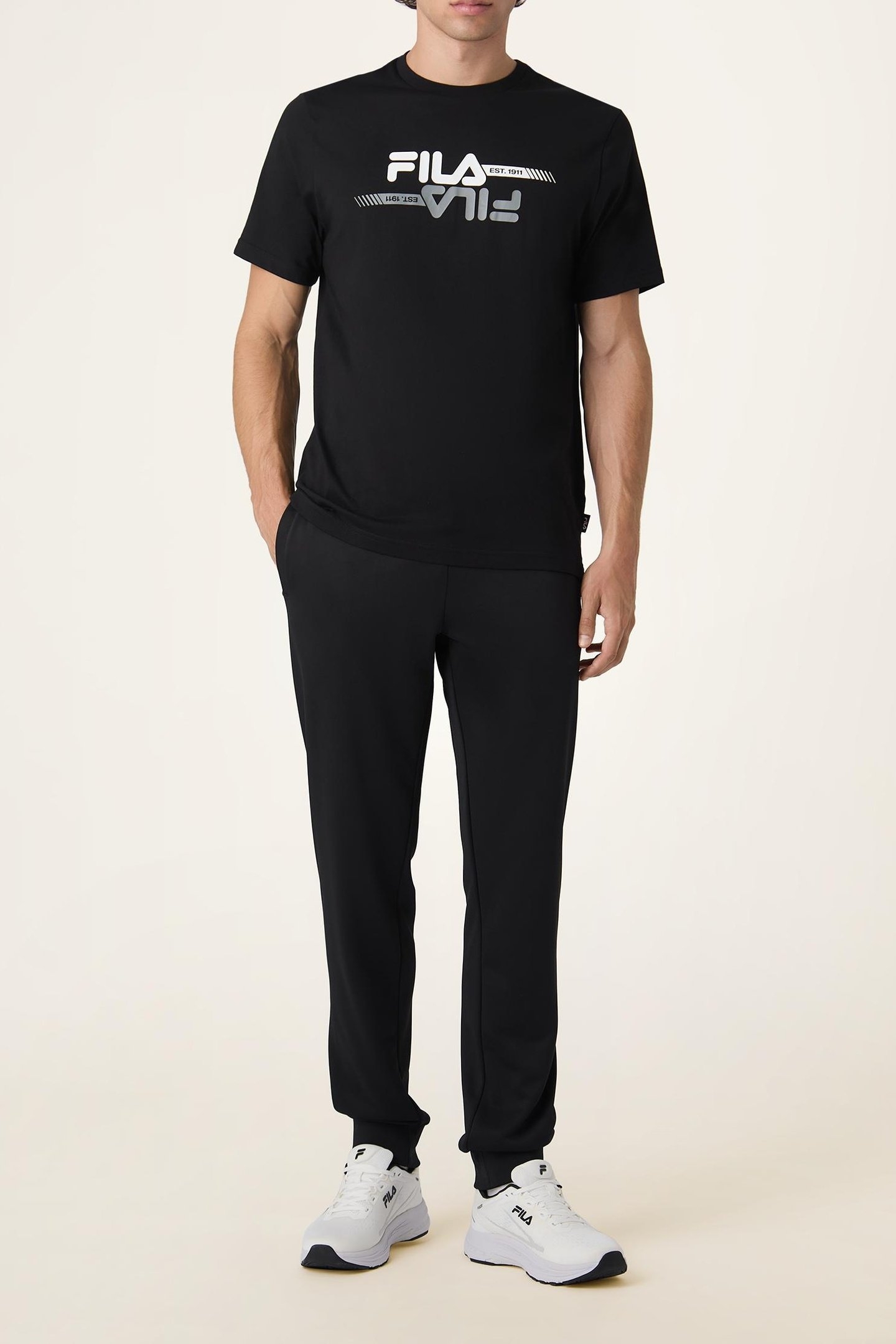 MANTA REGULAR GRAPHIC SWEATPANTS BLACK 2