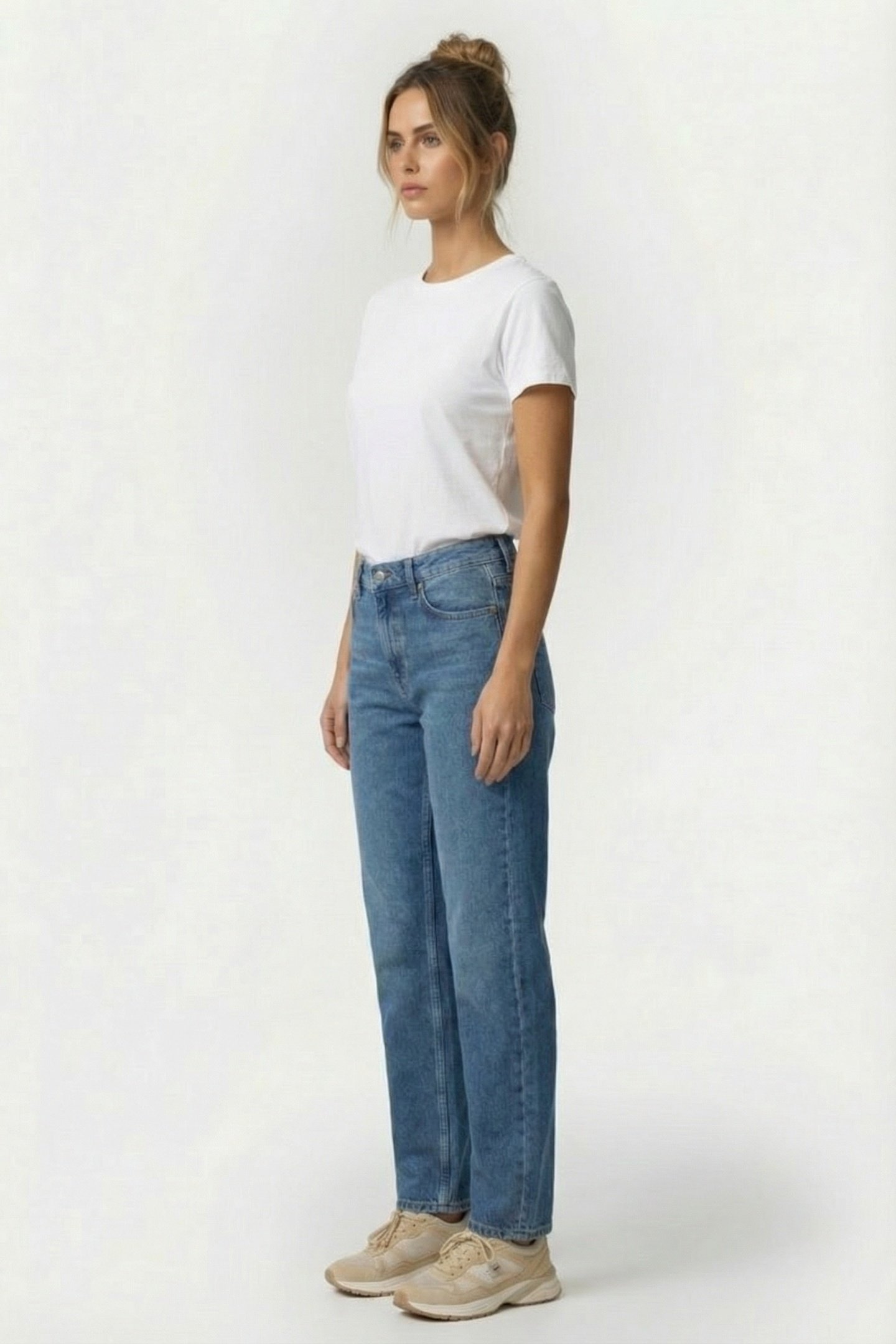 KIRA SLIM STRAIGHT JEANS DENIM MEDIUM 3