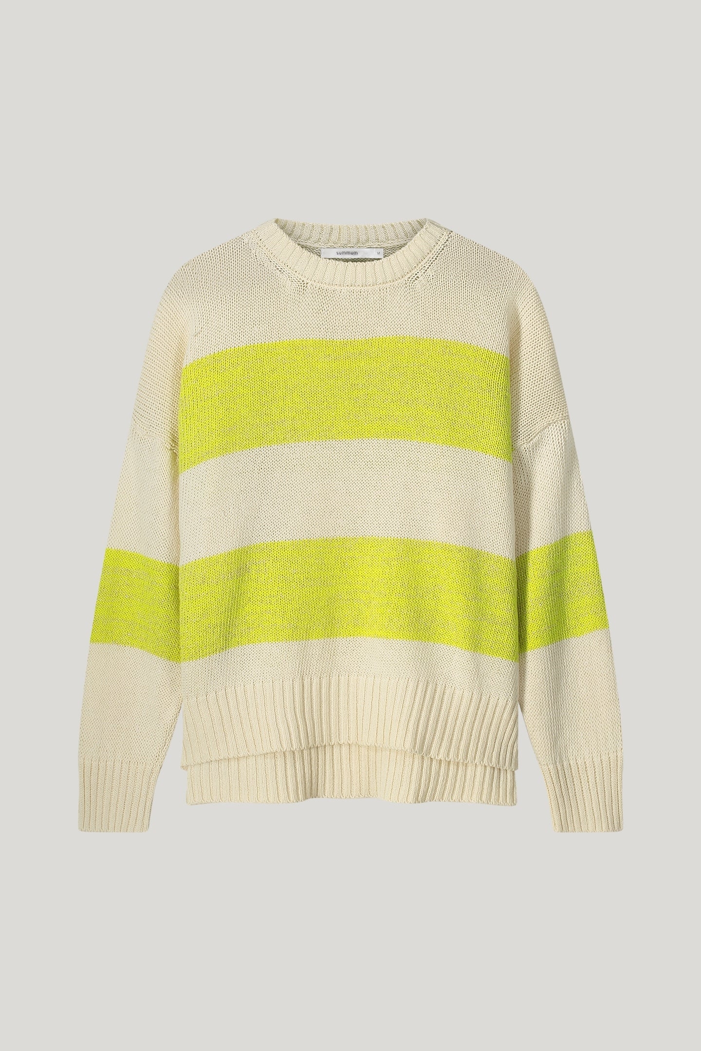 SWEATER COTTON ACRYLIC LUREX KNIT IVORY 3