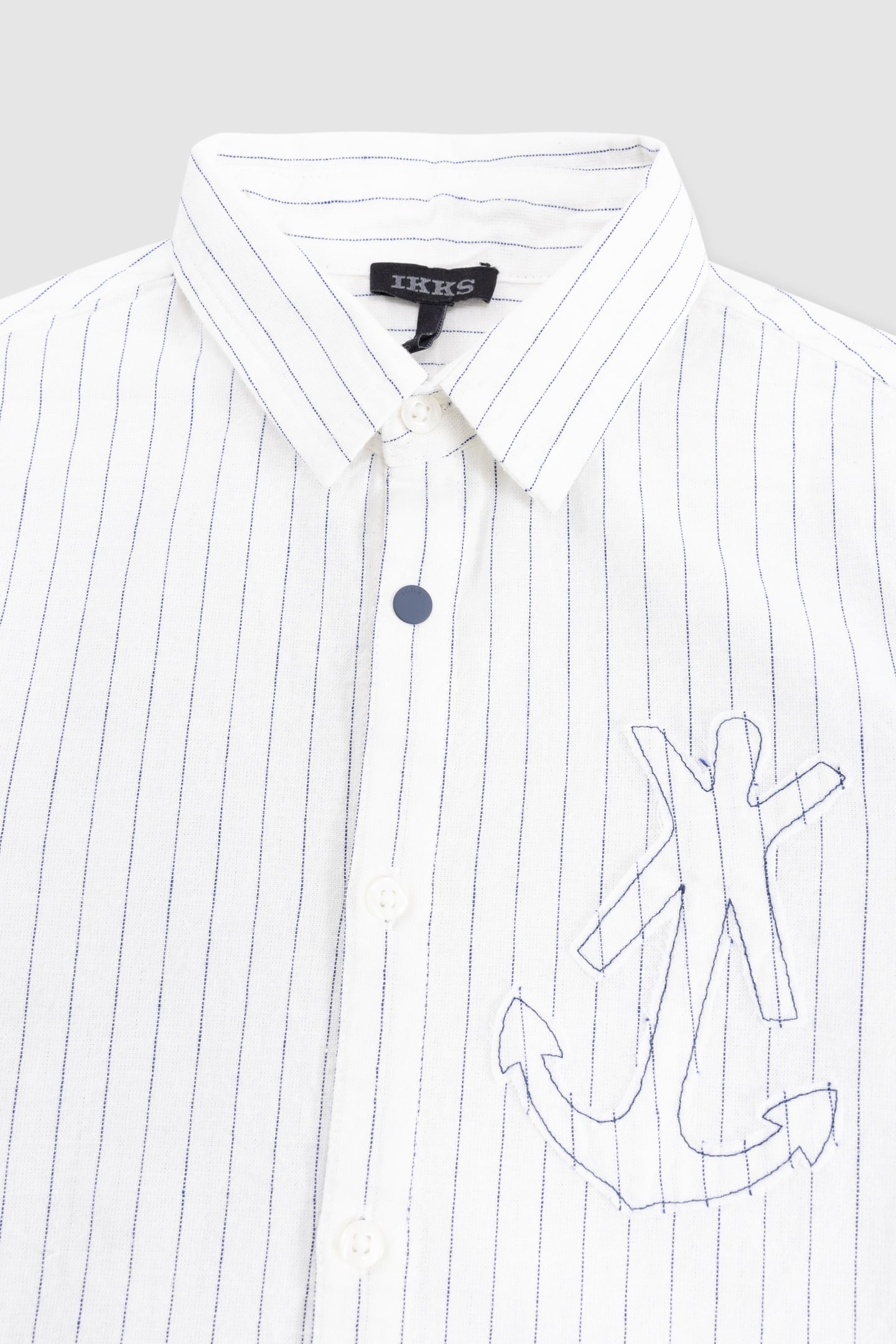 CREAM SHIRT WITH MAXI ANCHOR STRIPES 4