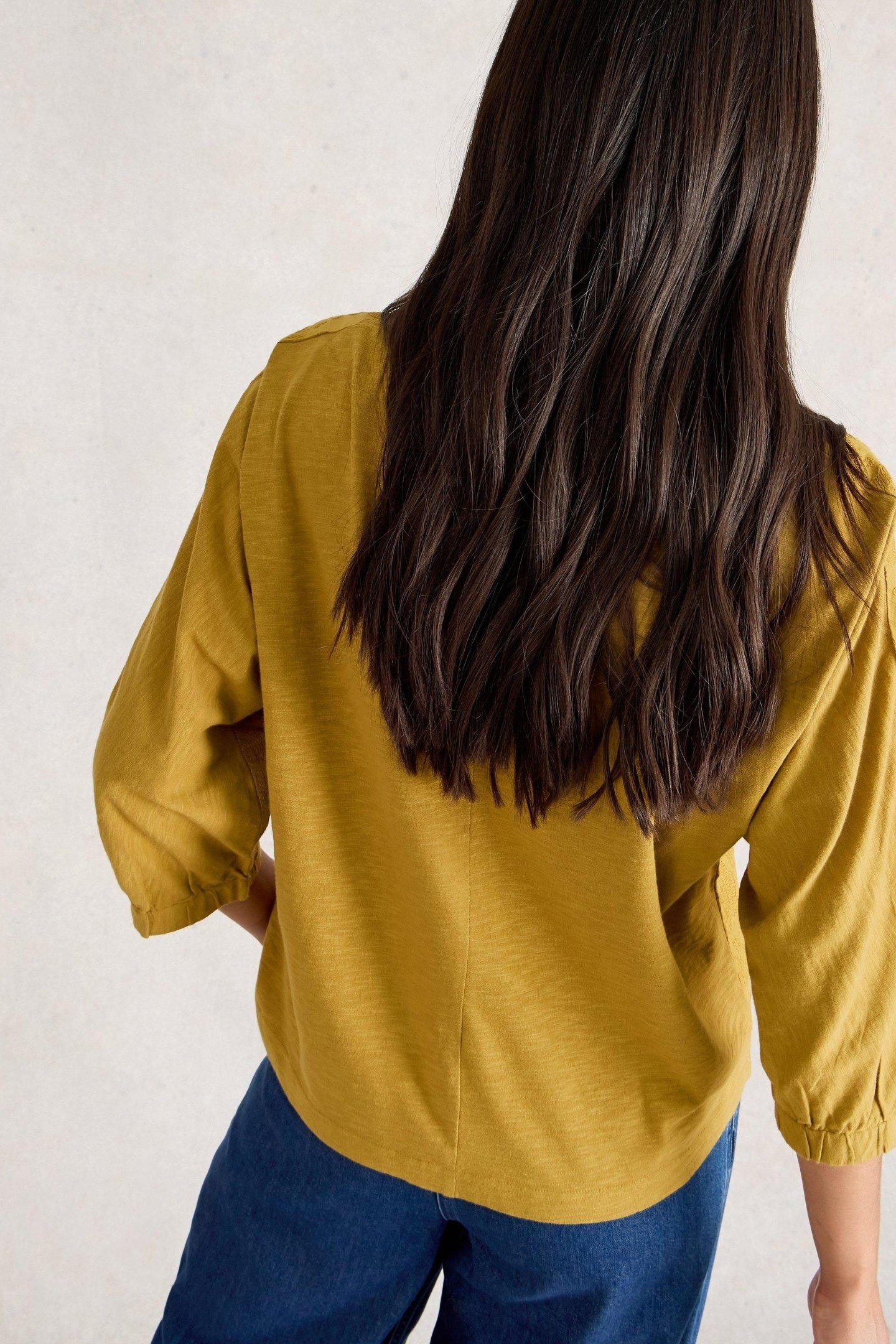 VANESSA FLORAL TOP MID CHARTREUSE 2