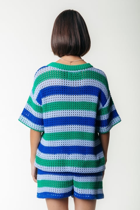 HOPE CROCHET STRIPE TOP SS MULTICOLOR 3