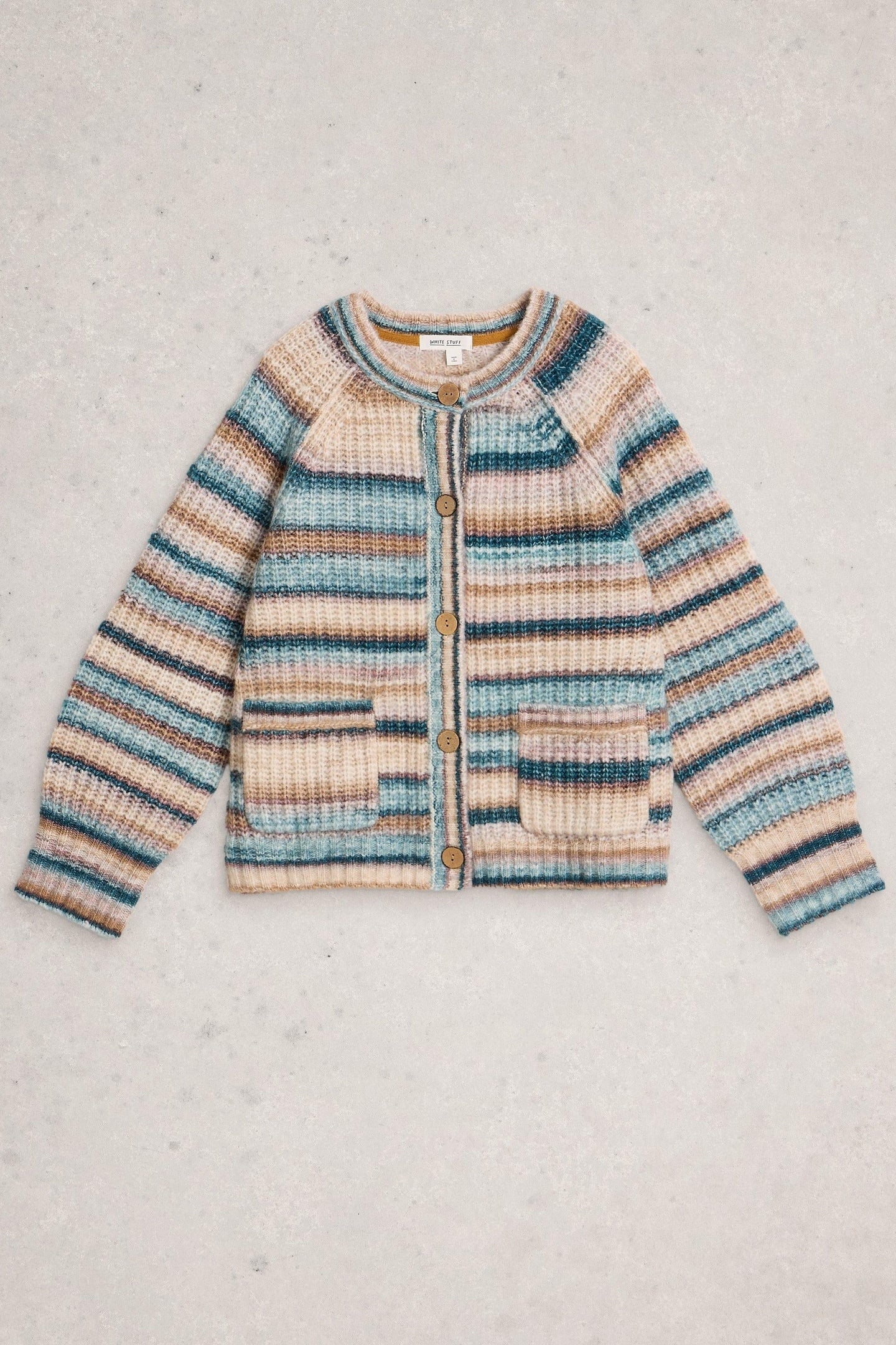 SUZANNA CREW CARDI BLUE MULTI 3