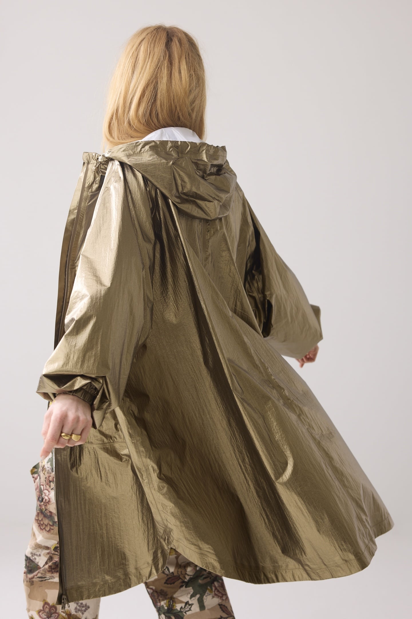 COAT METALLIC RAIN COMBAT GREEN 3