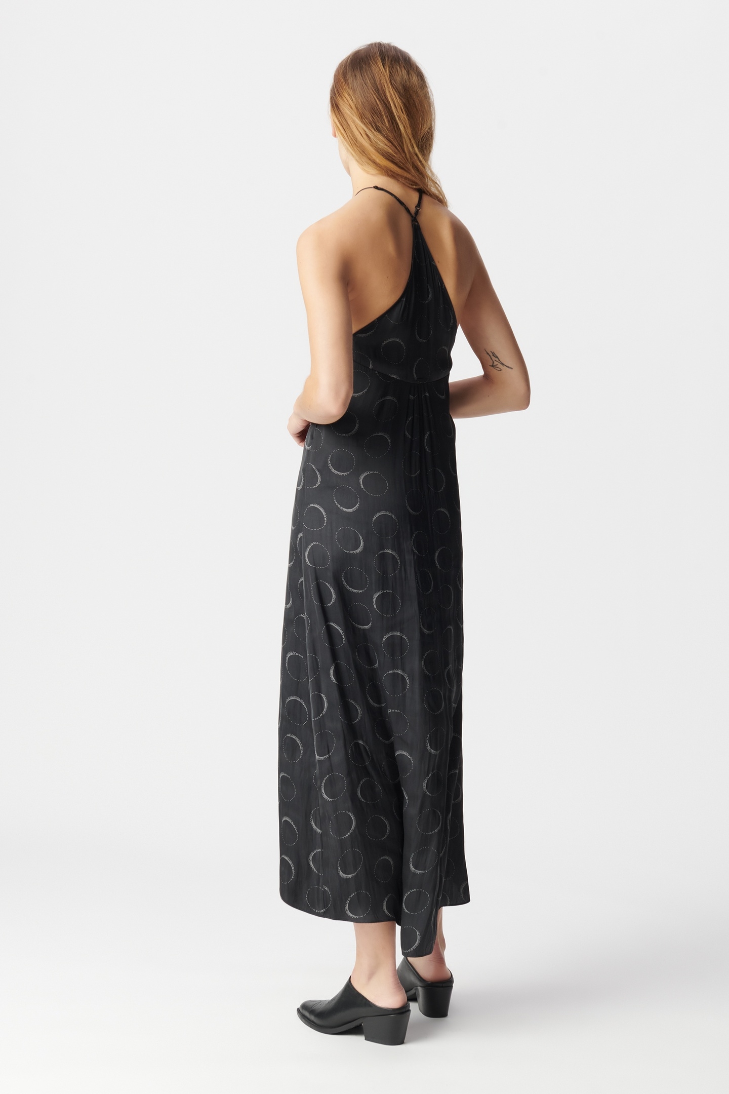 BLACK ECLIPSE PRINT MAXI DRESS 2