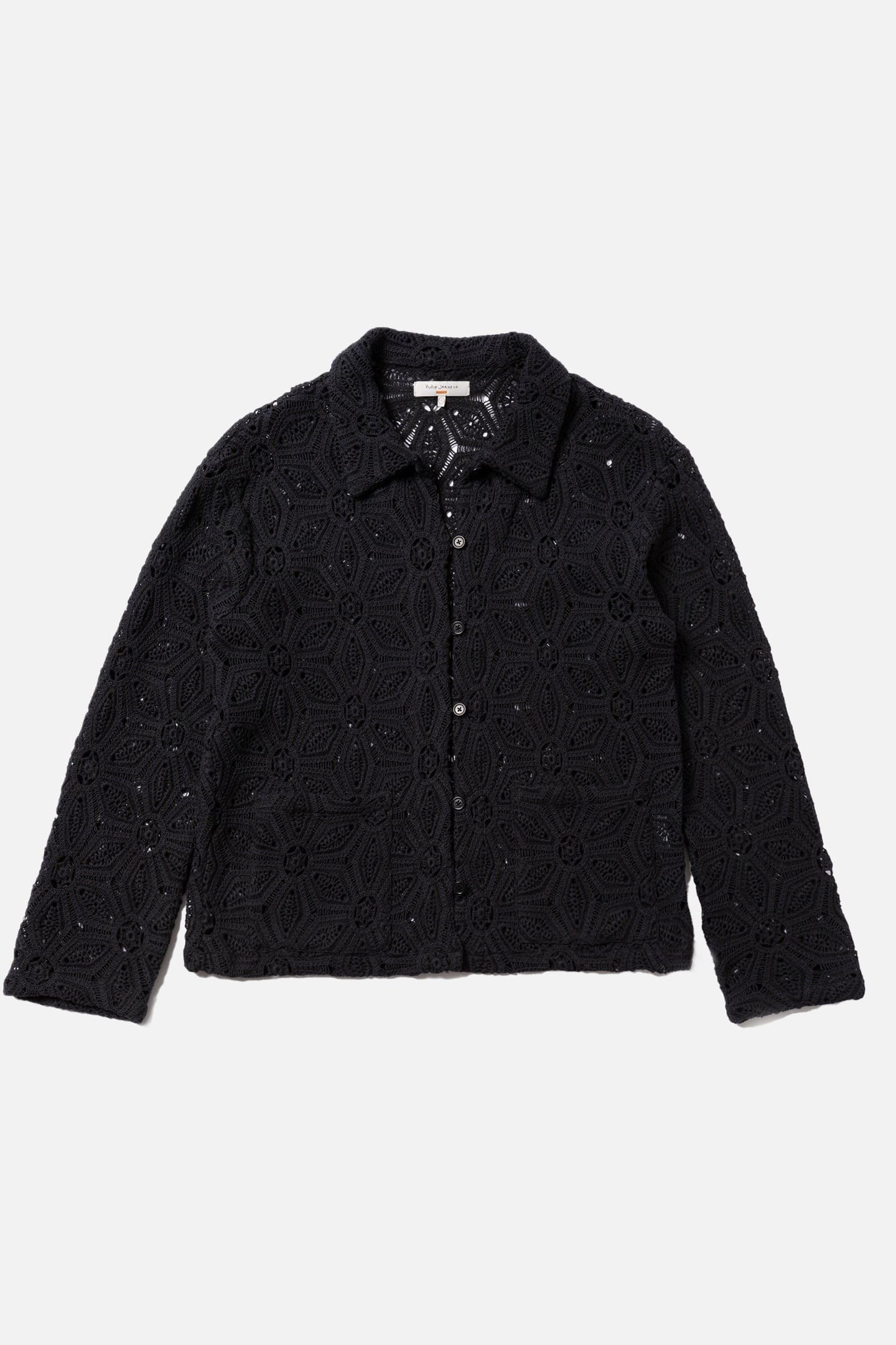 ANITA CROCHET CARDIGAN BLACK 5