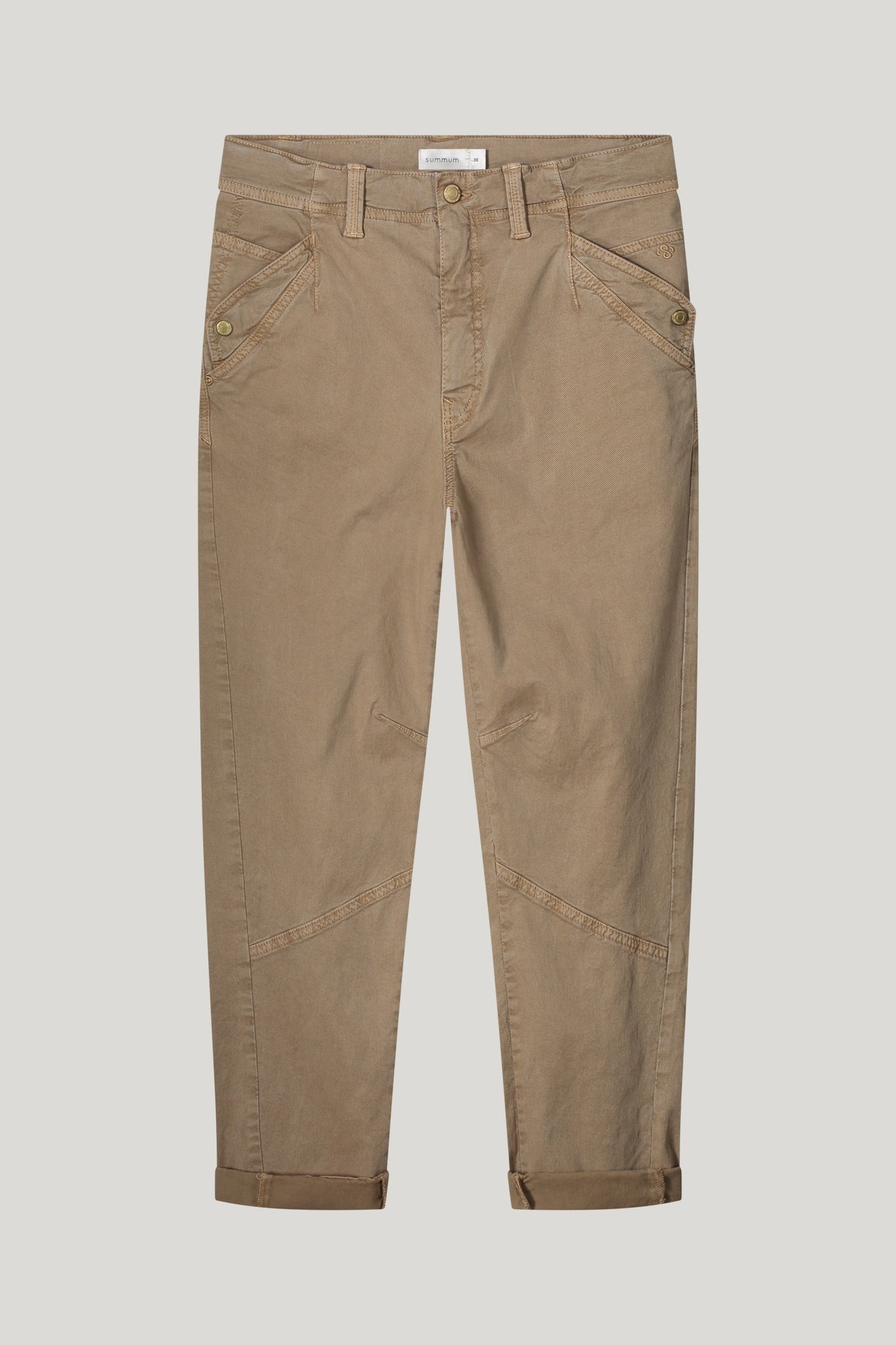 TAPERED PANT ROUGH TWILL KHAKI 4