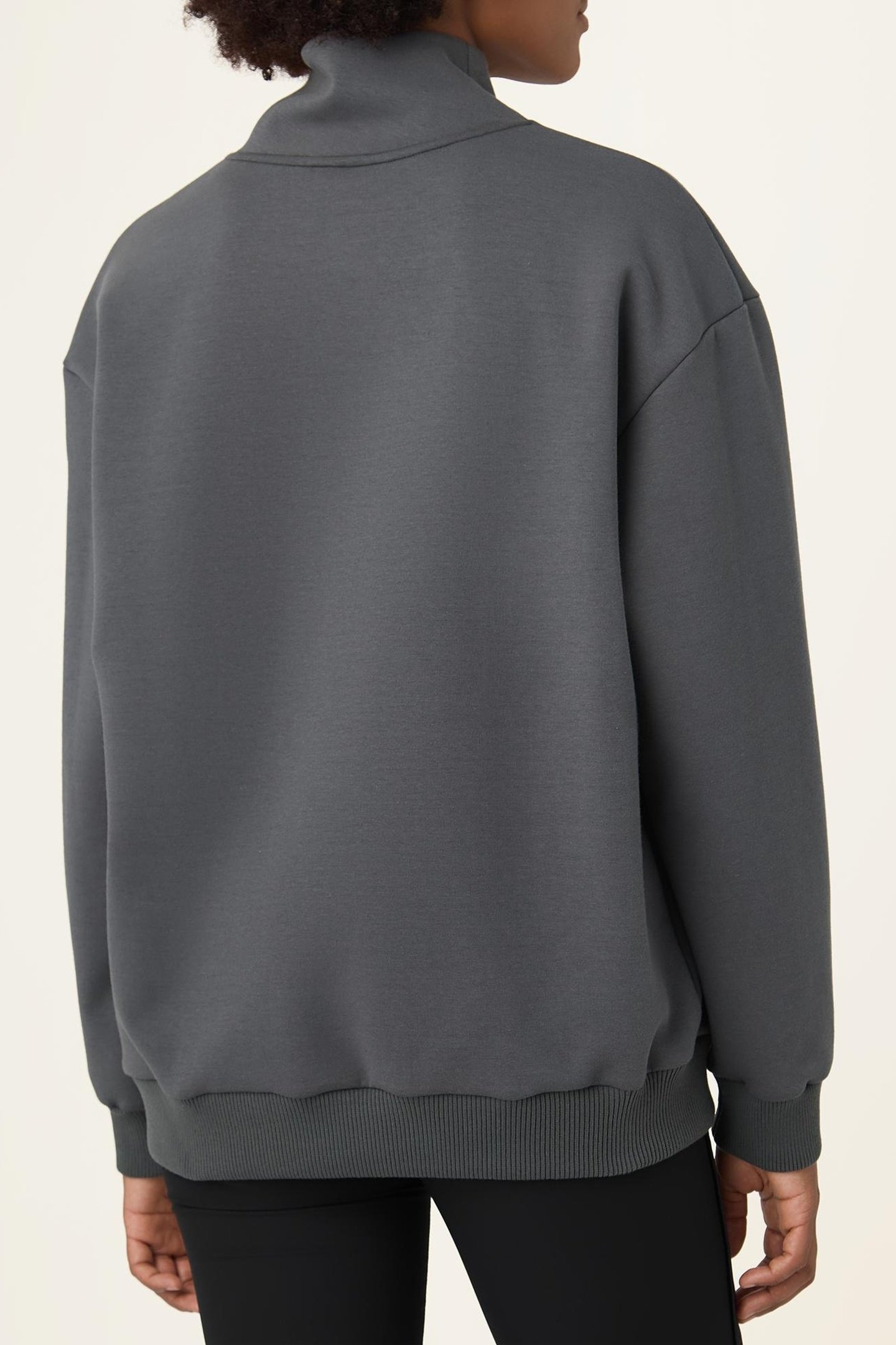 PAGANO LOOSE TURTLENECK SWEATSHIRT DARK SHADOW 3