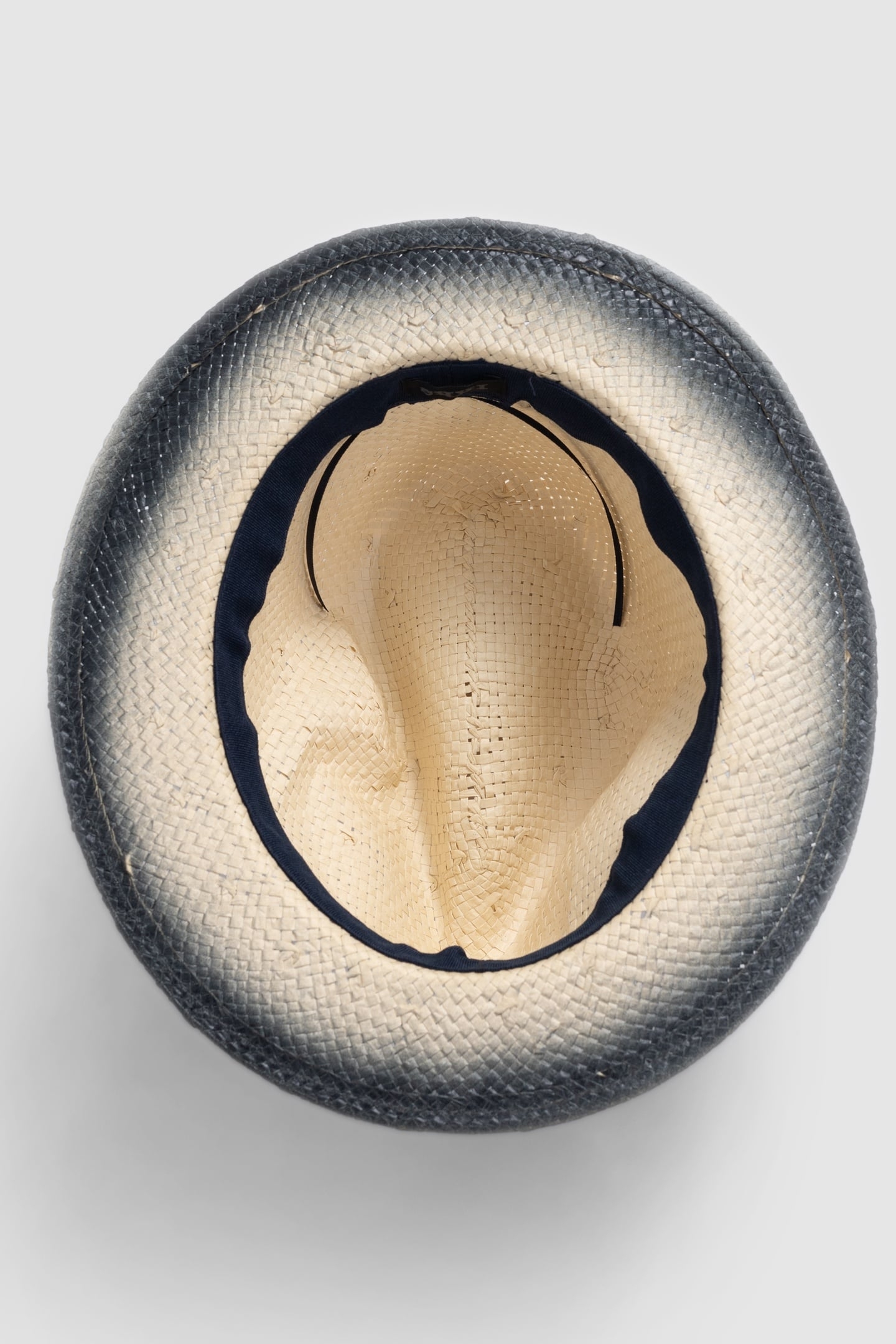 DEEP DYE EFFECT BEIGE AND NAVY HAT 3