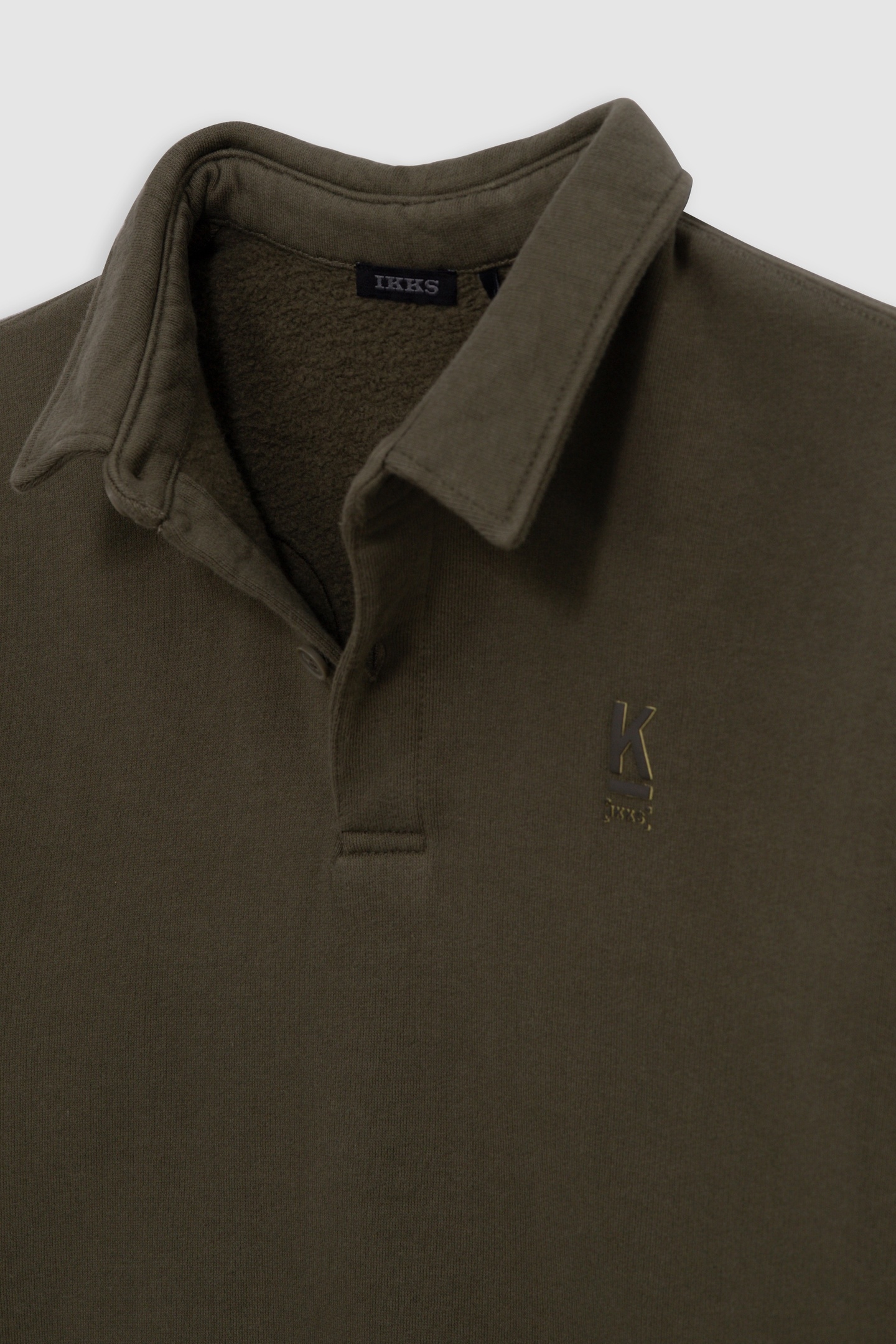 BOY'S KHAKI SWEATSHIRT WITH XL SLOGAN EMBROIDERED ON BACK 4