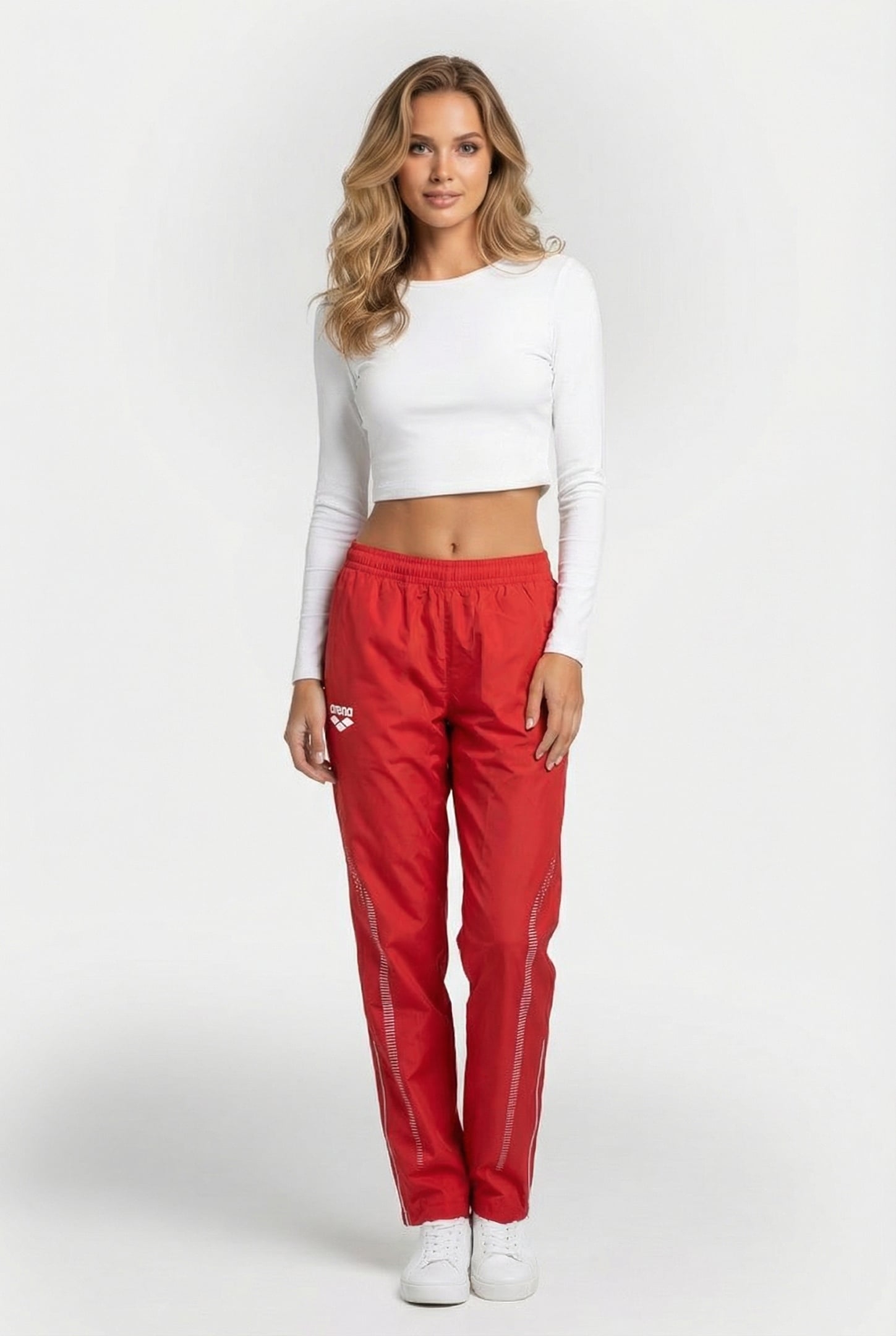 UNISEX TL WARM UP PANT RED 1