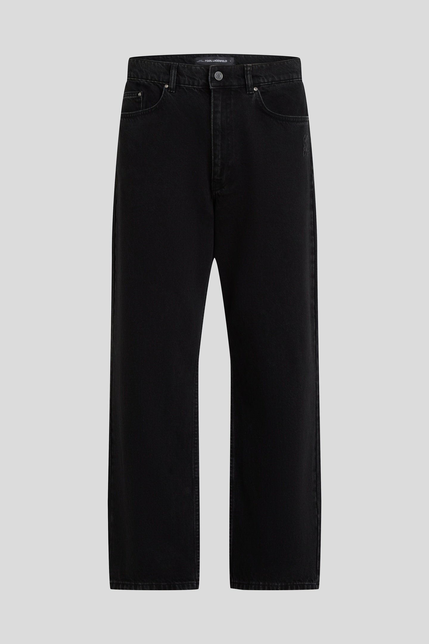 WASHED GREY KL RELAX STRAIGHT LEG JEANS 4