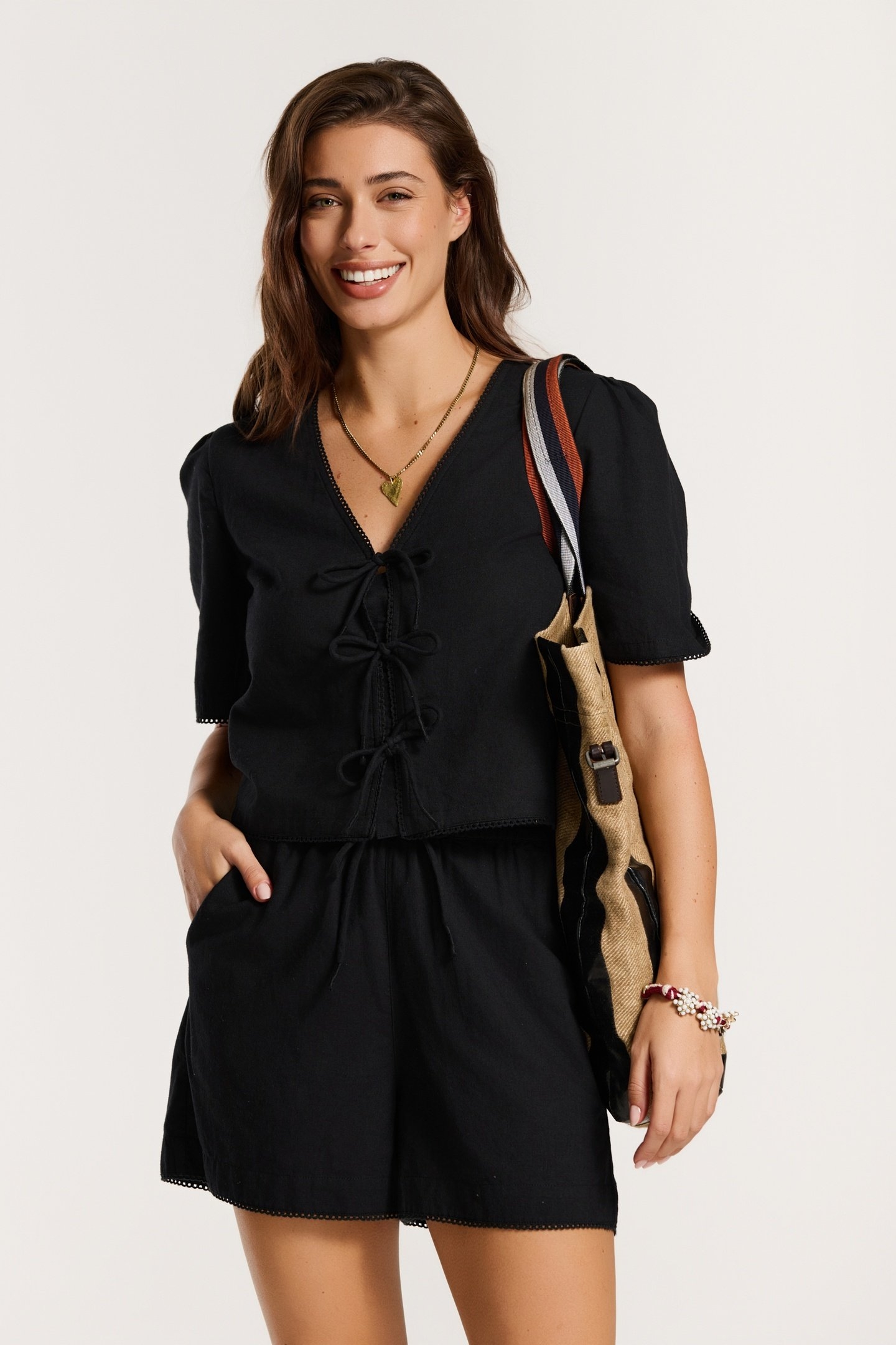 MISHA SHORTS BLACK 1