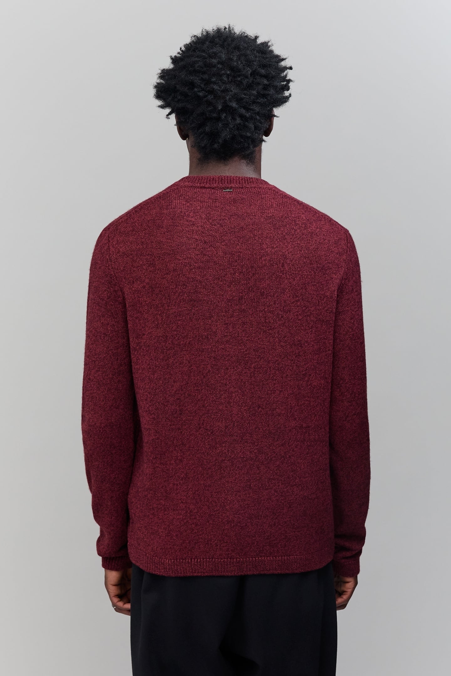 DARK RED KNIT SWEATER 3