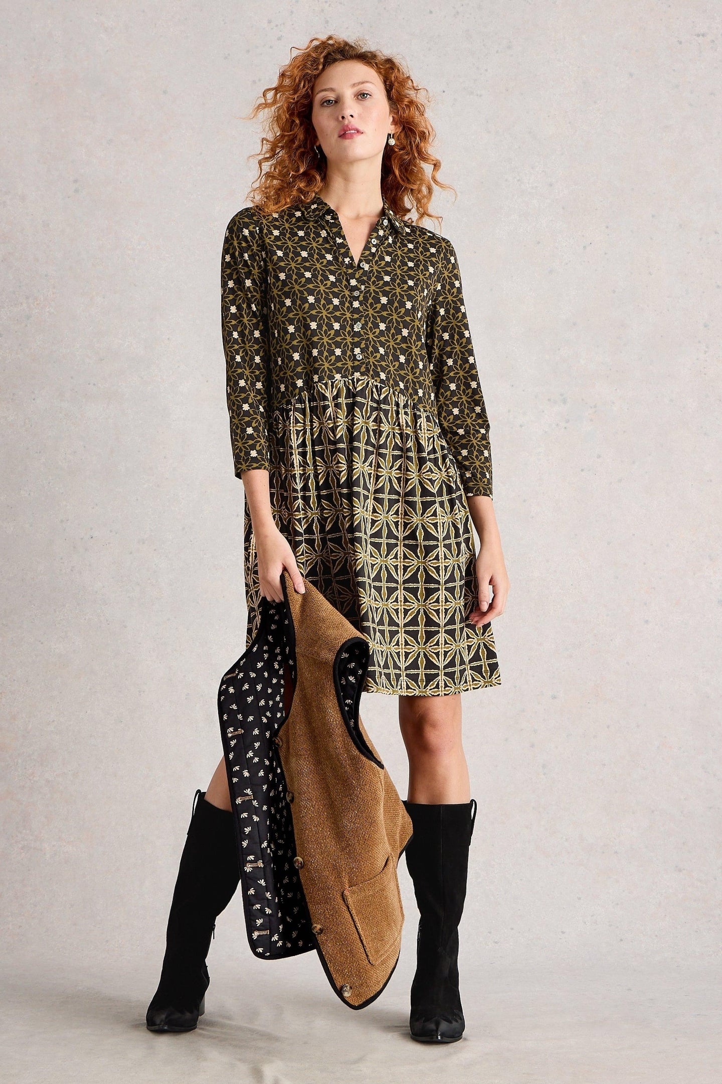 WHITNEY WESTERN KNEE HIGH BOOT PURE BLACK 3