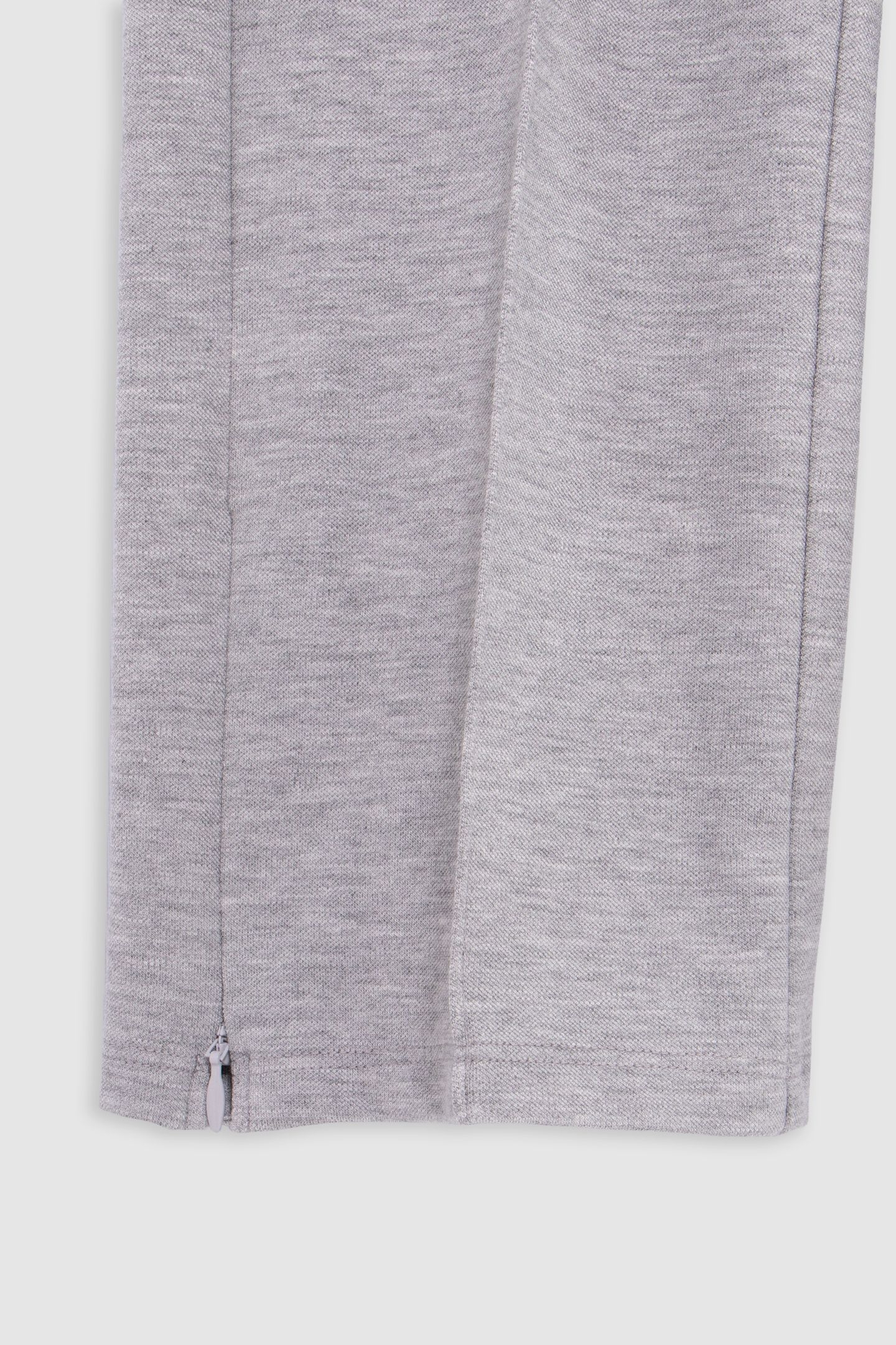 GIRL'S GREY ZIPPED CUFF WIDE-LEG JOGGERS, FIXED SEAMS 4