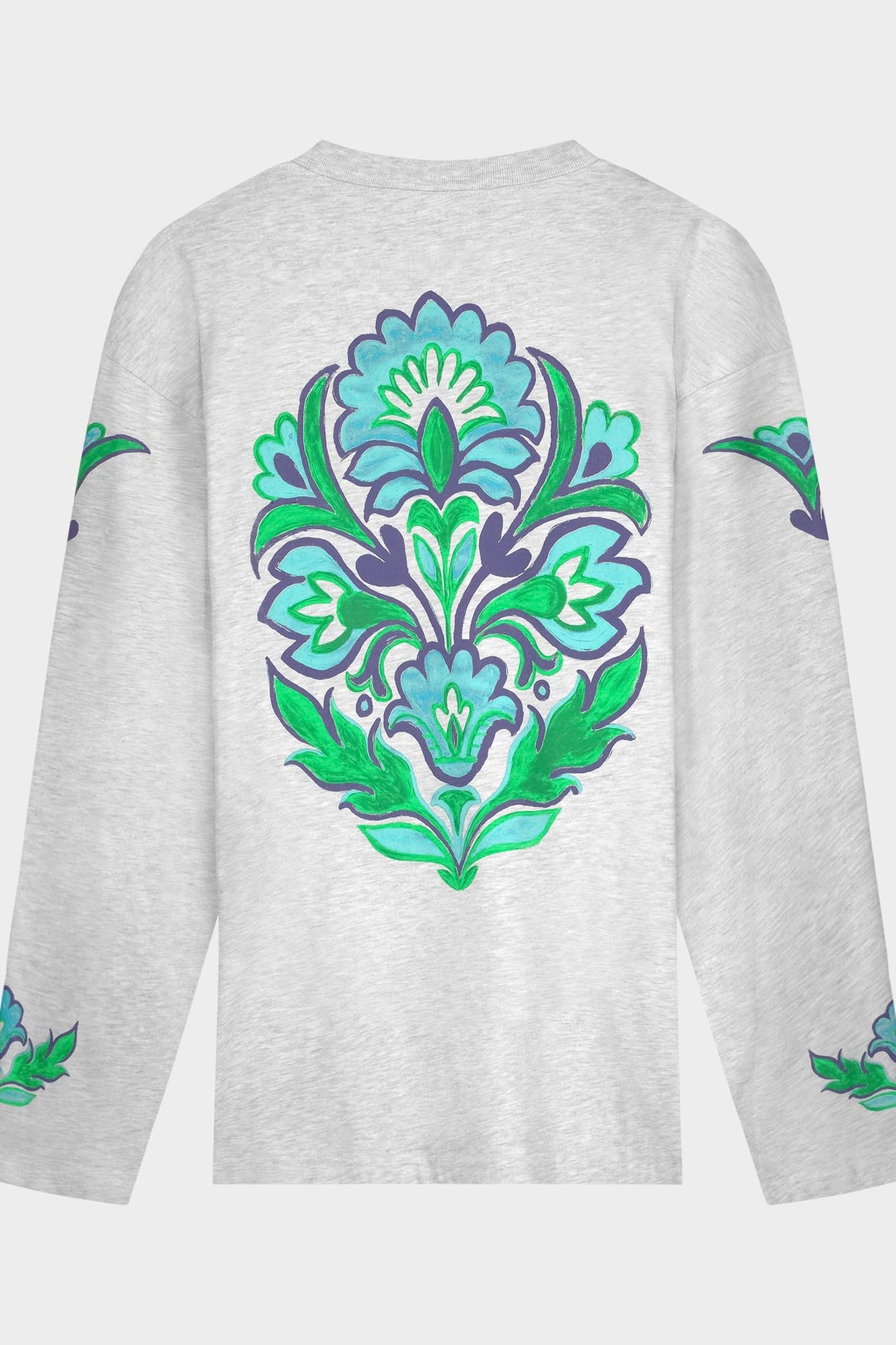 RENATA WIDE SKATE LONGSLEEVE MELANGE GREY 4