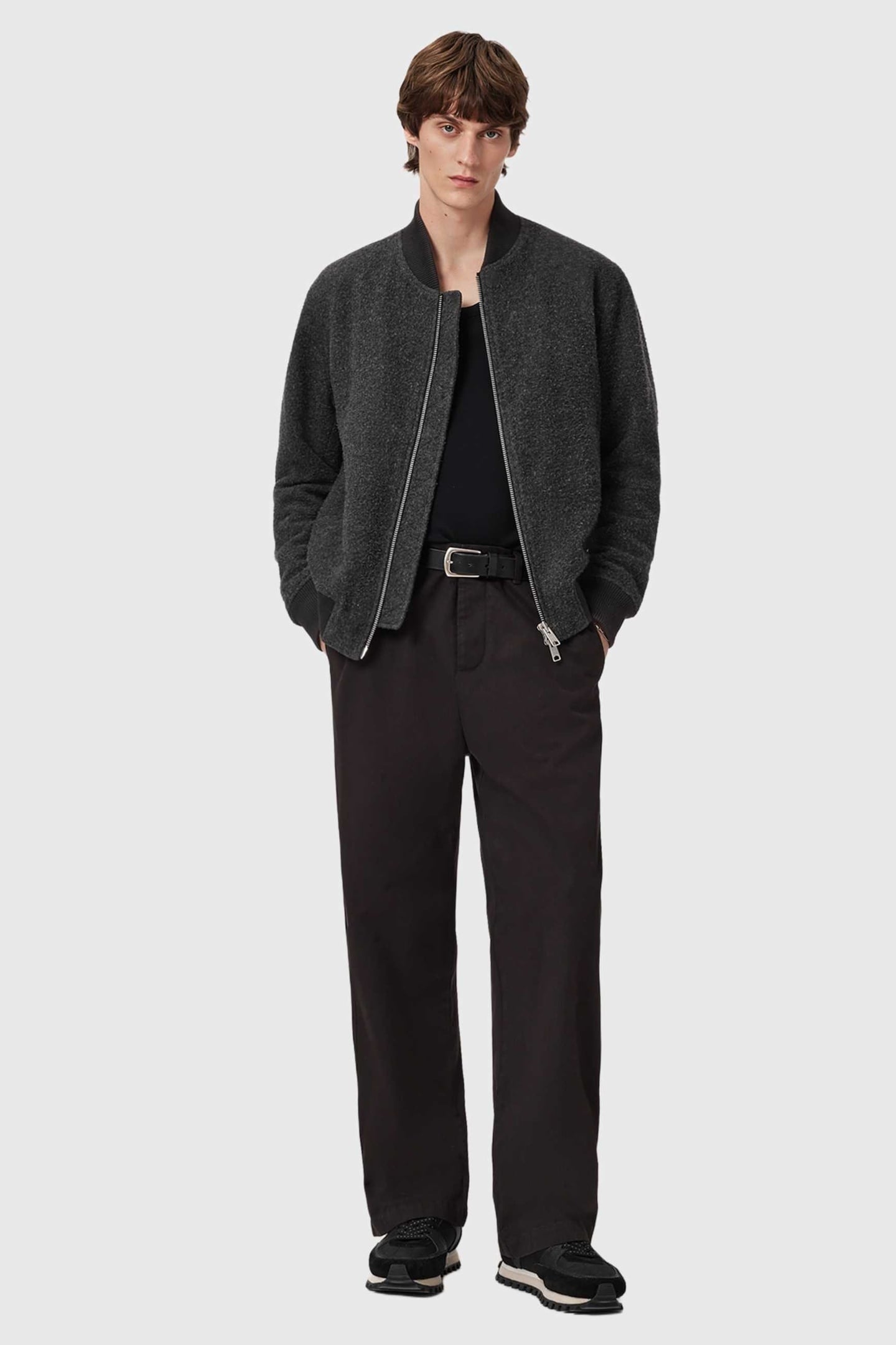 SAKU BOMBER CHARCOAL GREY 3