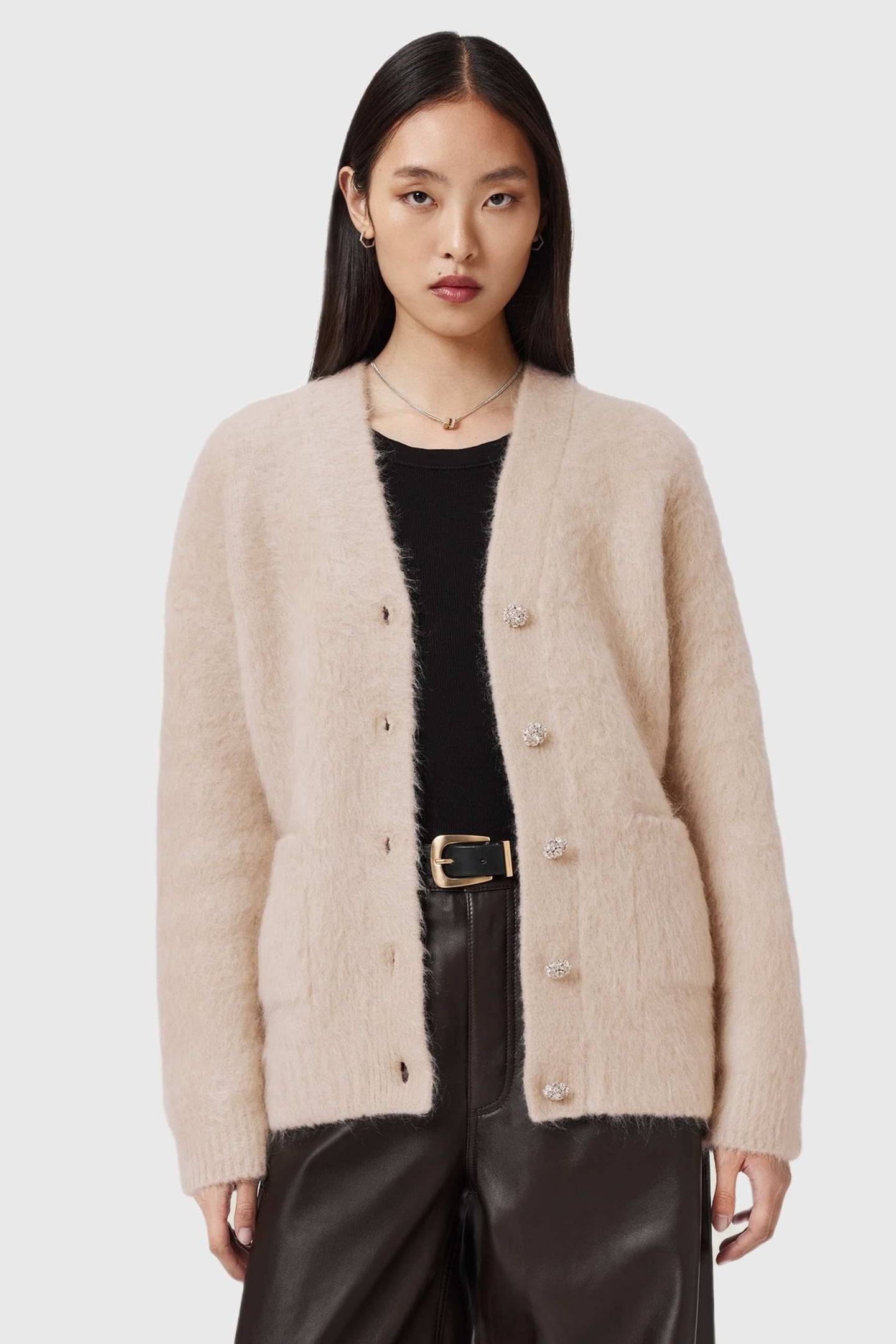 RUBI EMB CARDI PEARL WHITE 3