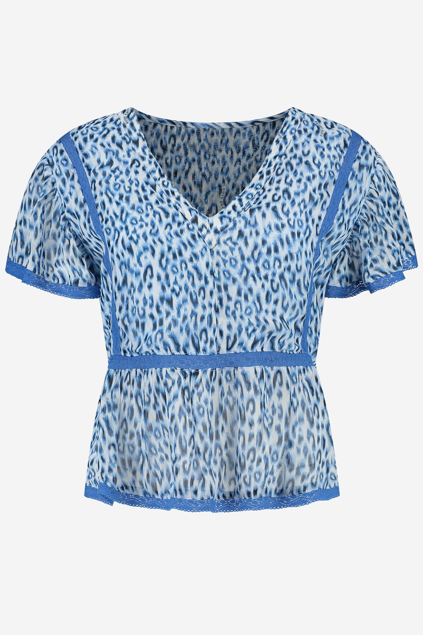 CHLOE TOP BRIGHT BLUE WASH 2