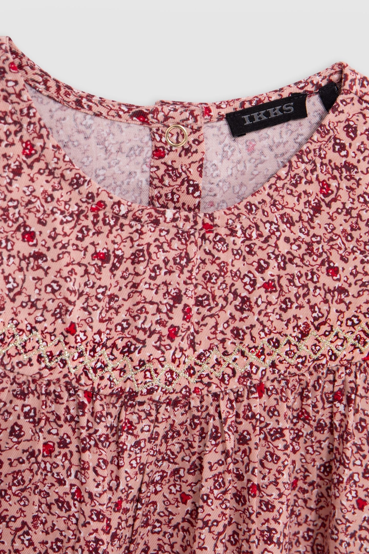 GIRL'S PINK FLORAL PRINT BLOUSE 2
