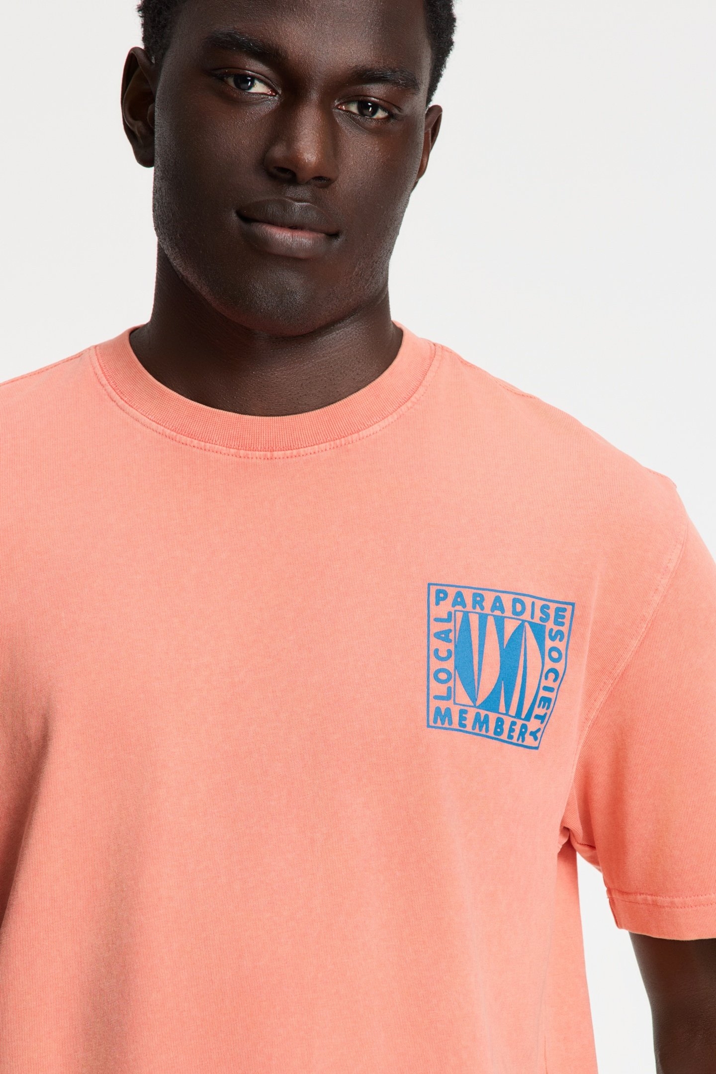 FINN RELAXED T-SHIRT PARADISE BLOCK ORANGE CORAL 7
