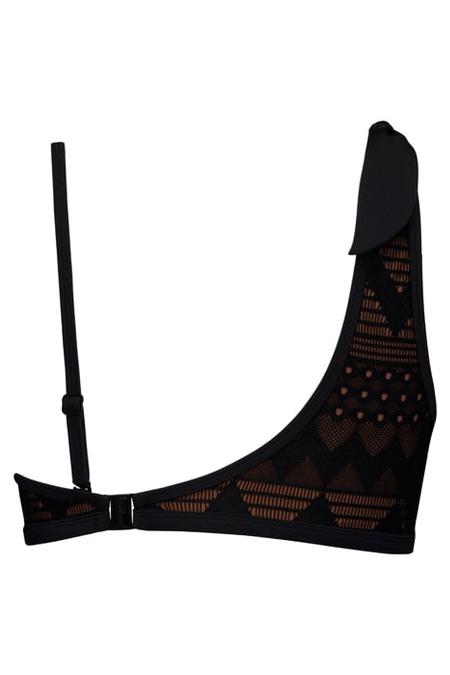 DOLCE VITA BLACK AND SAND STRAPLESS BIKINI TOP 5