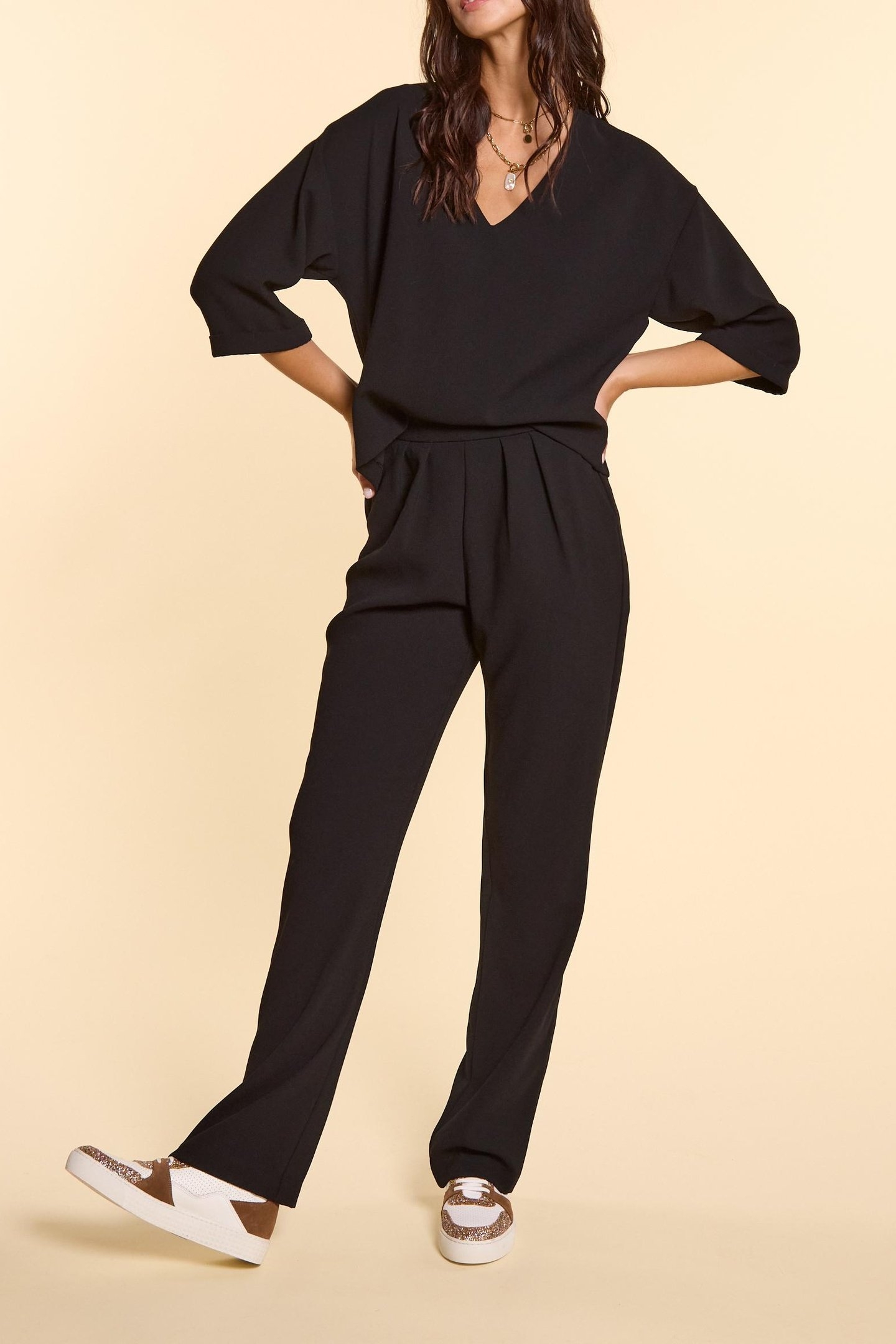 BLACK 2-IN-1 JUMPSUIT BLACK 1
