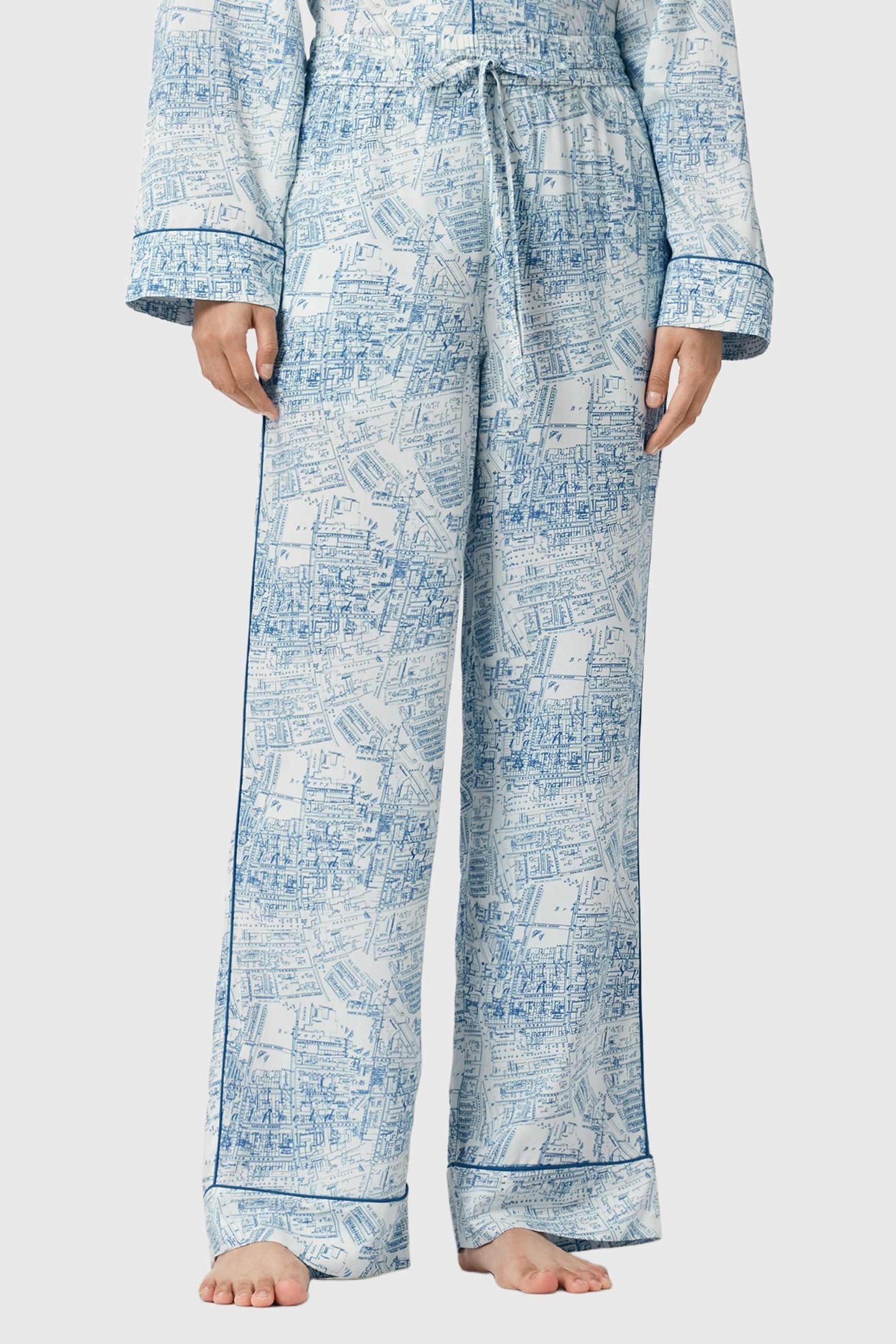 MAUDE PJ SET MAP BLUE 1