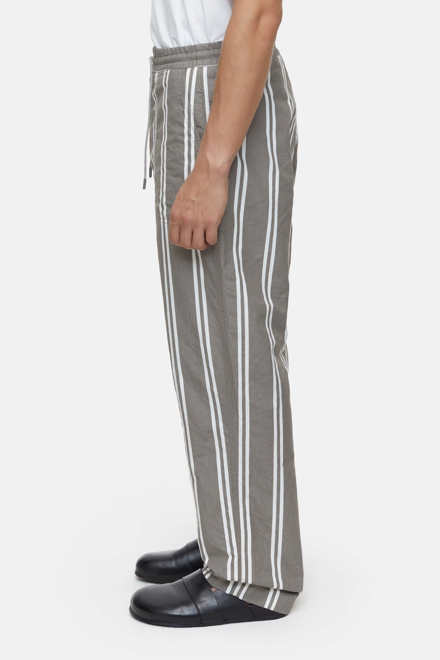 SAMSUN WIDE PANTS CHALK GREY 5